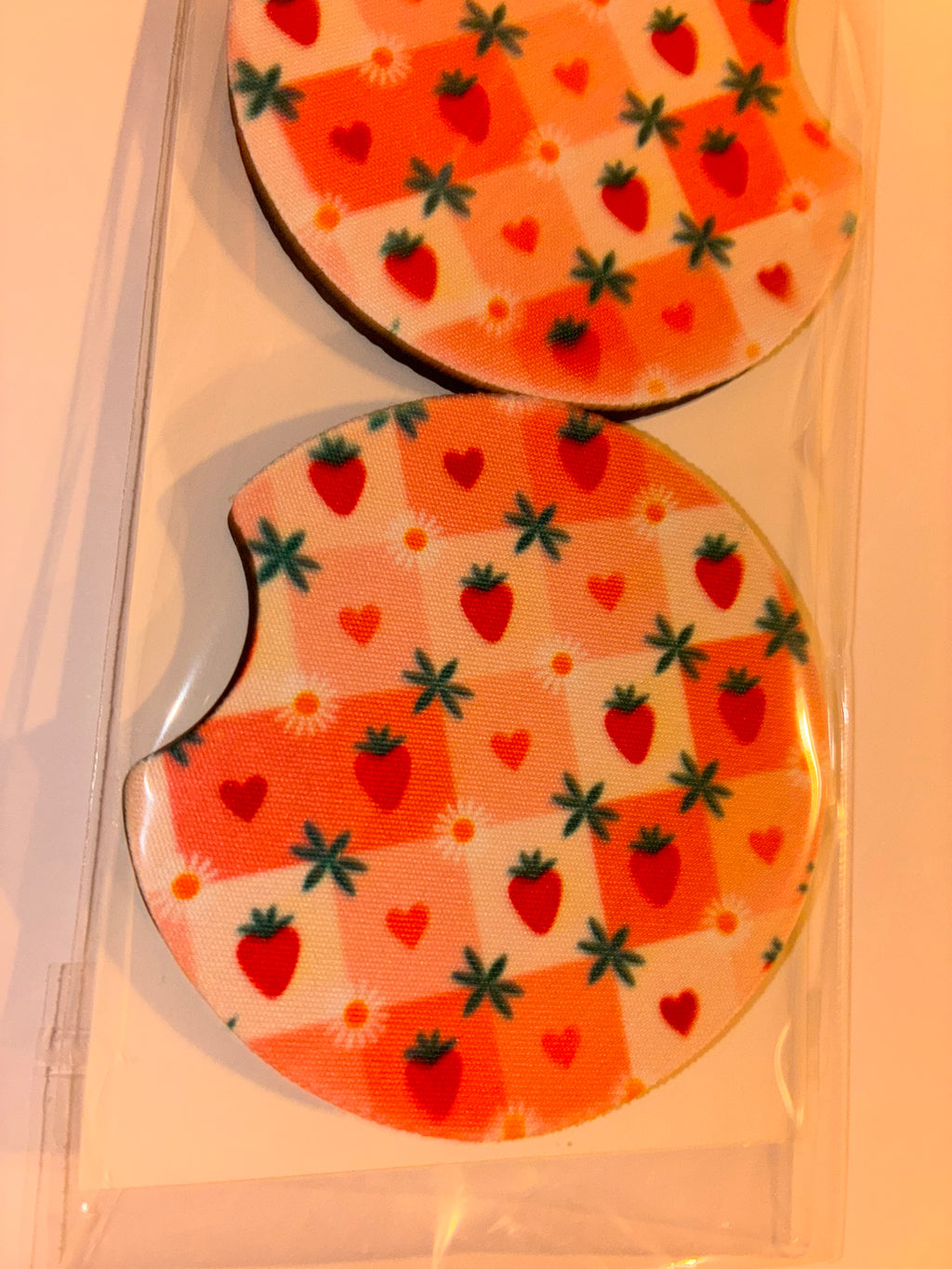 Strawberry #2 car coasters