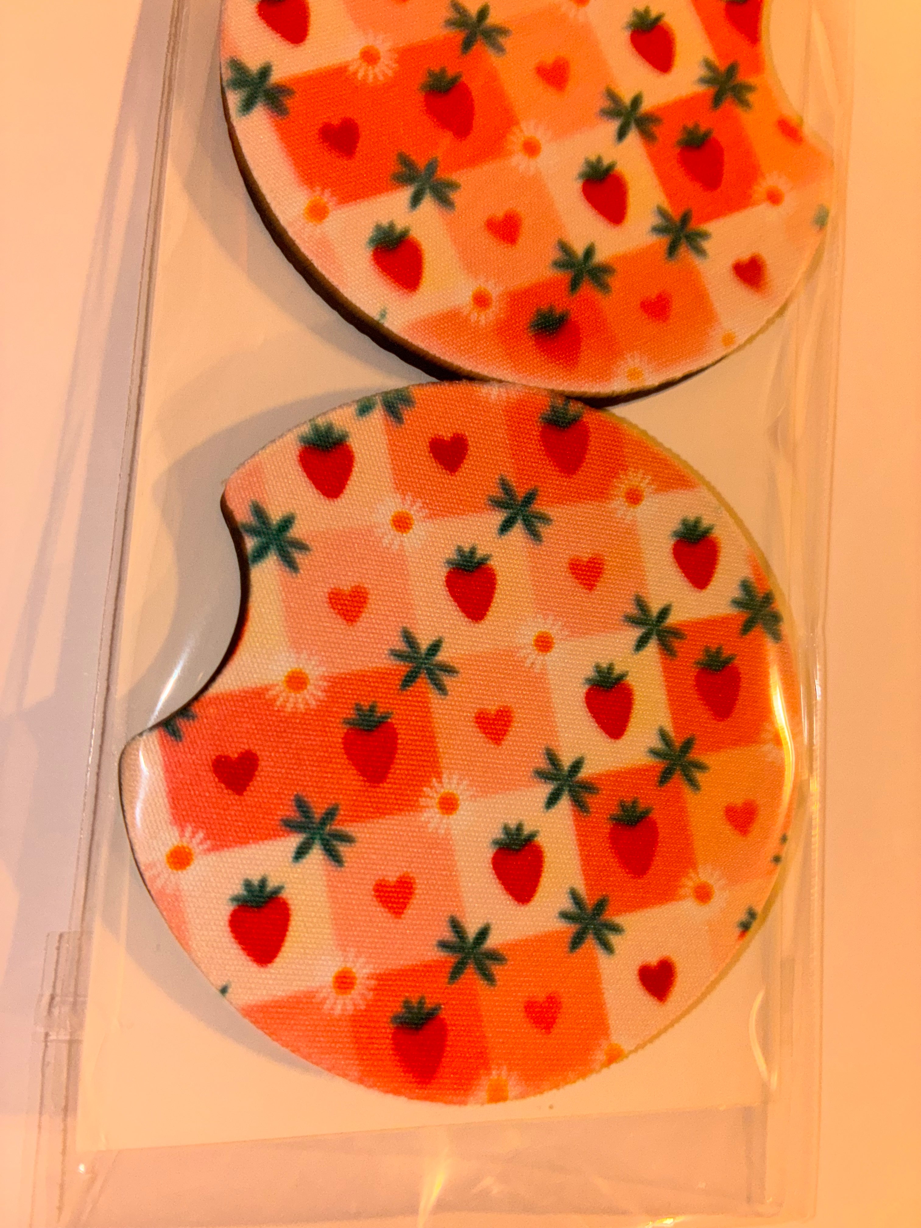Strawberry #2 car coasters