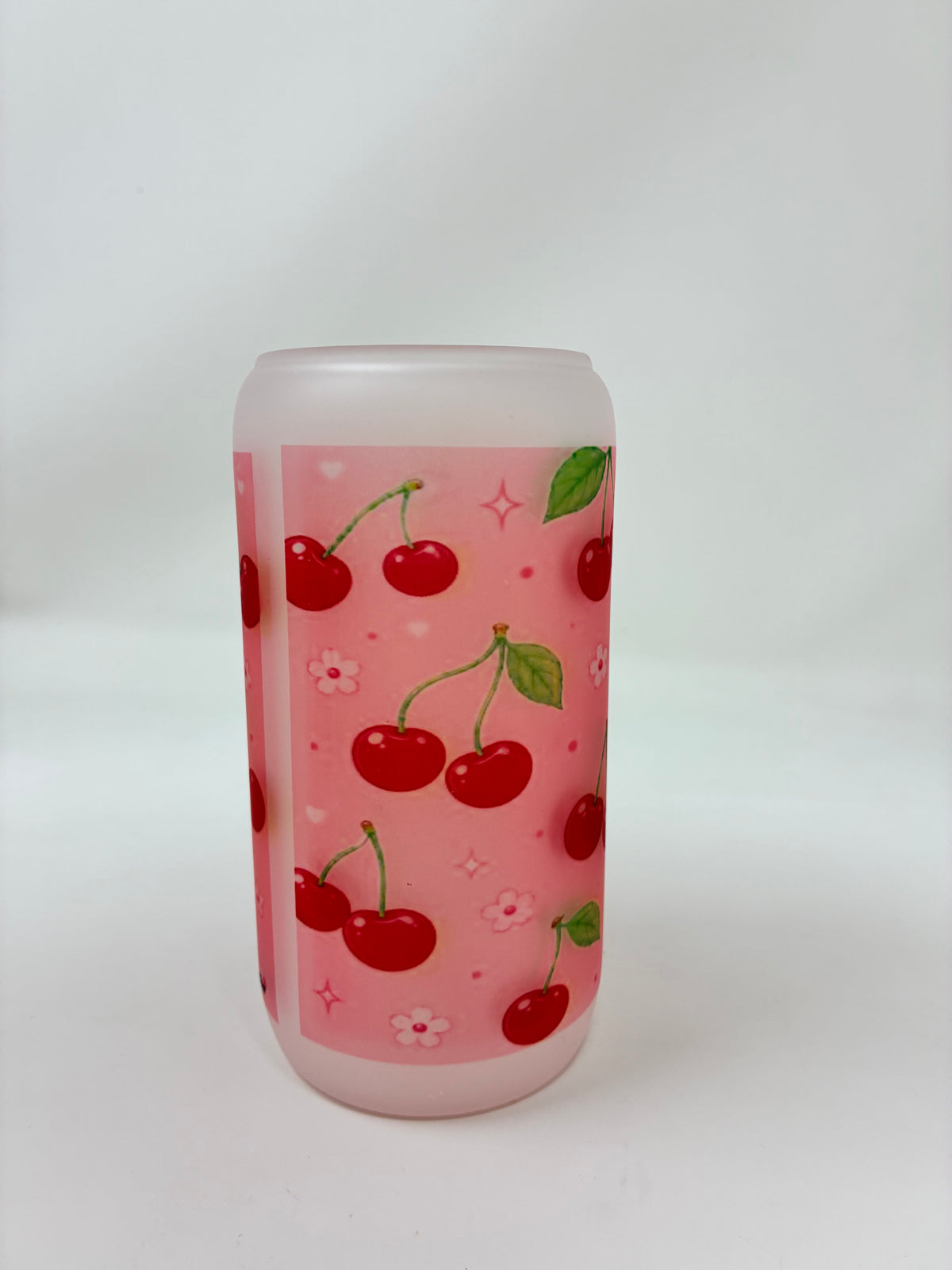 Variety Glass Cups with Bamboo Lid and Straw
