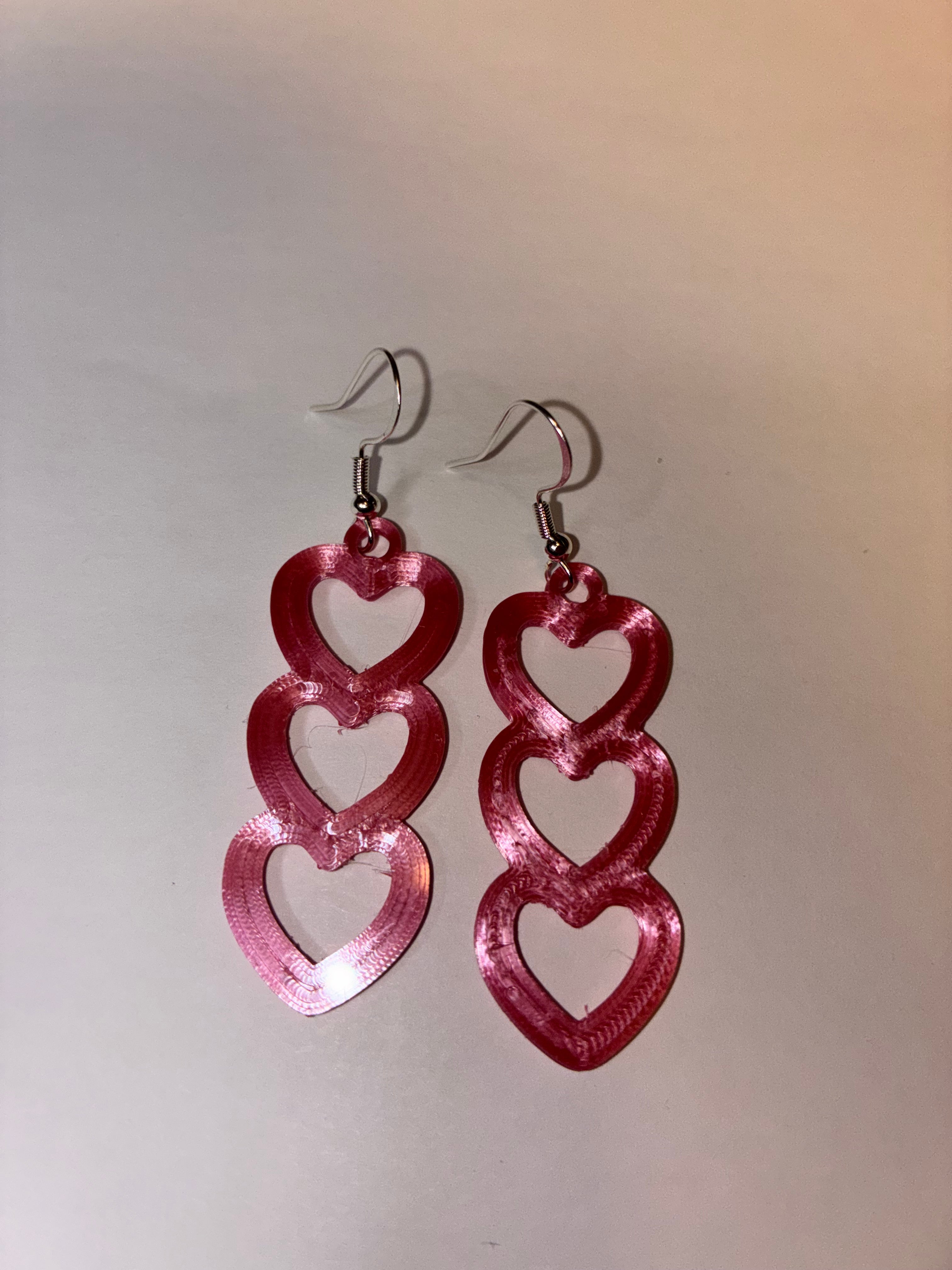 Valentine’s Day Silk Pink Earrings | Hypoallergenic & Durable