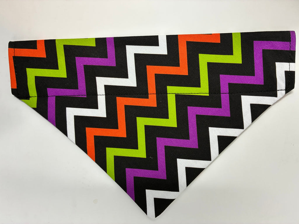 Halloween ZigZag Pet Bandana - Size Medium