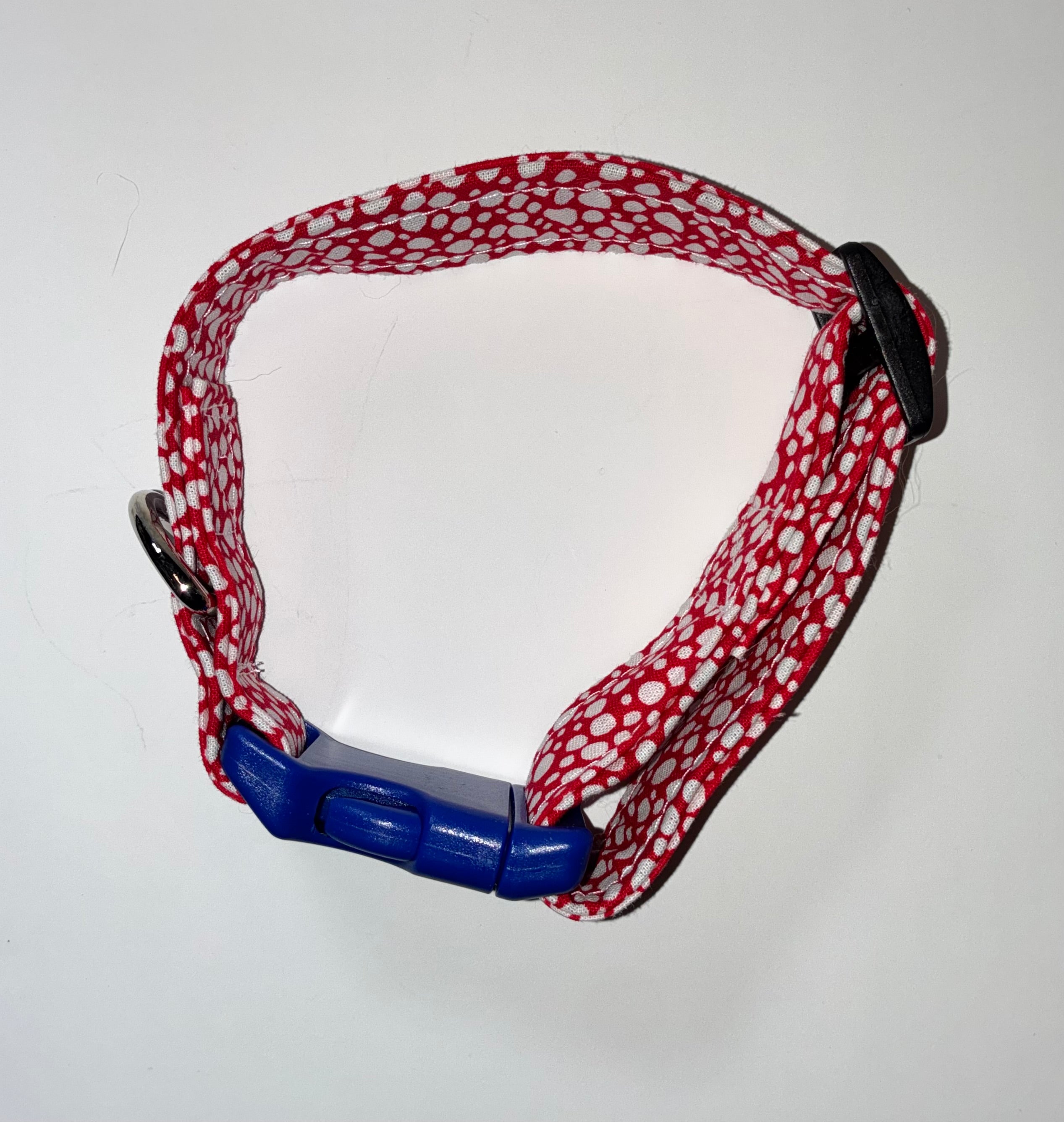 White Polkadot Small Pet Collar