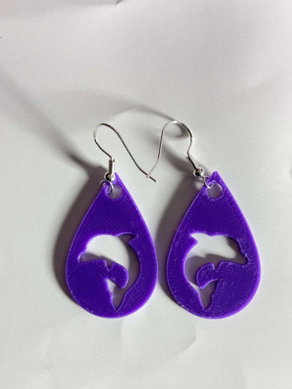 Glitter Purple Summer Earrings ￼