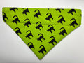 Green Cat Pet Bandana - Size Medium