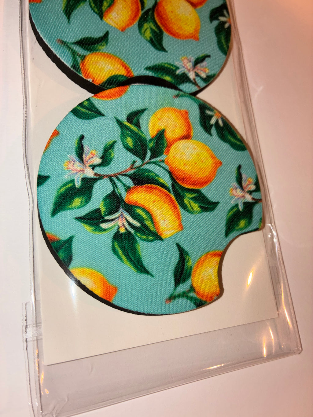Lemon car coasters