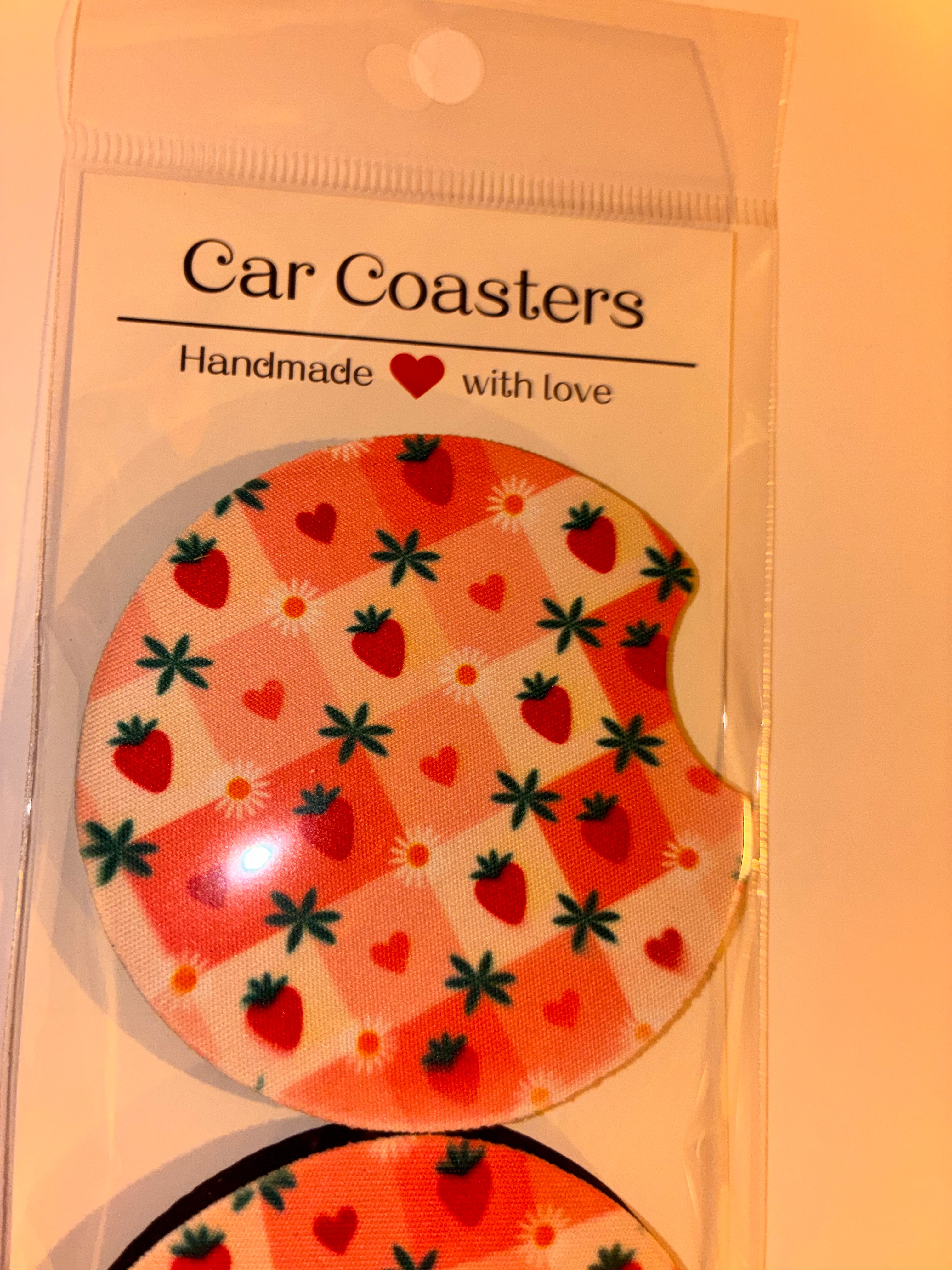 Strawberry #2 car coasters