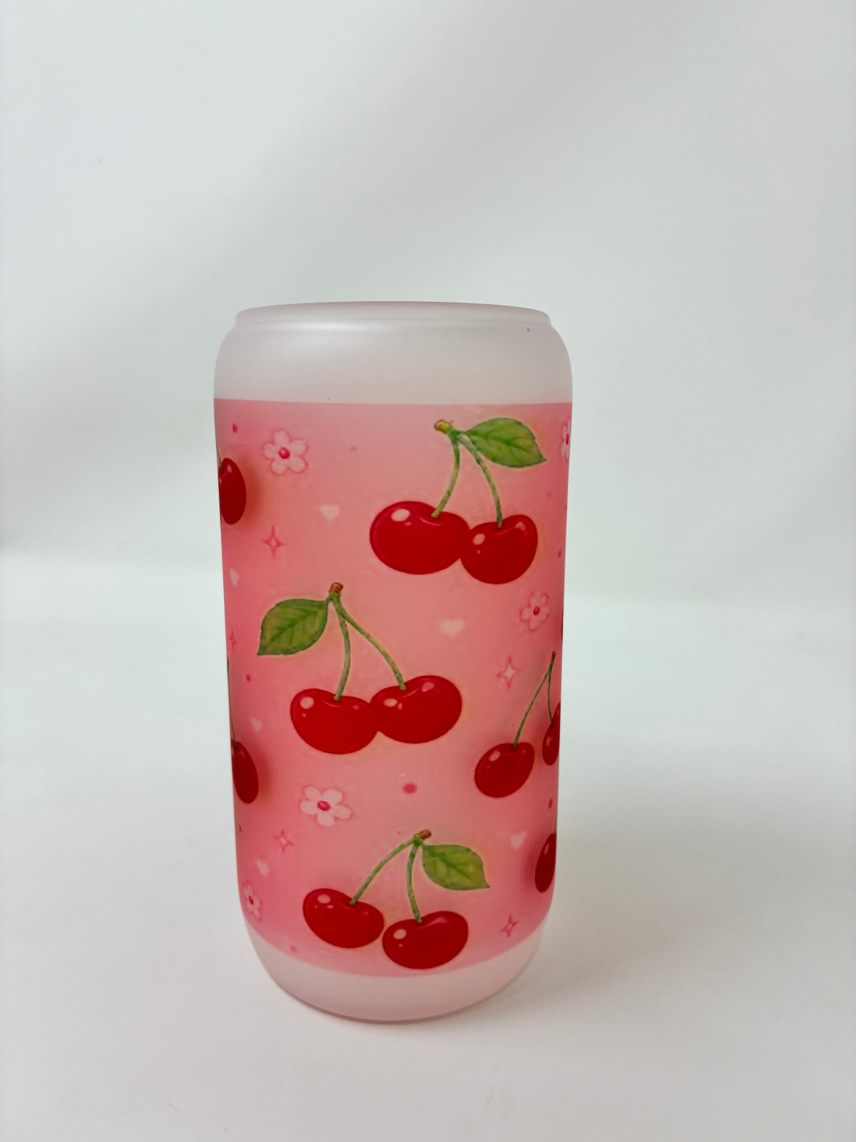 Variety Glass Cups with Bamboo Lid and Straw