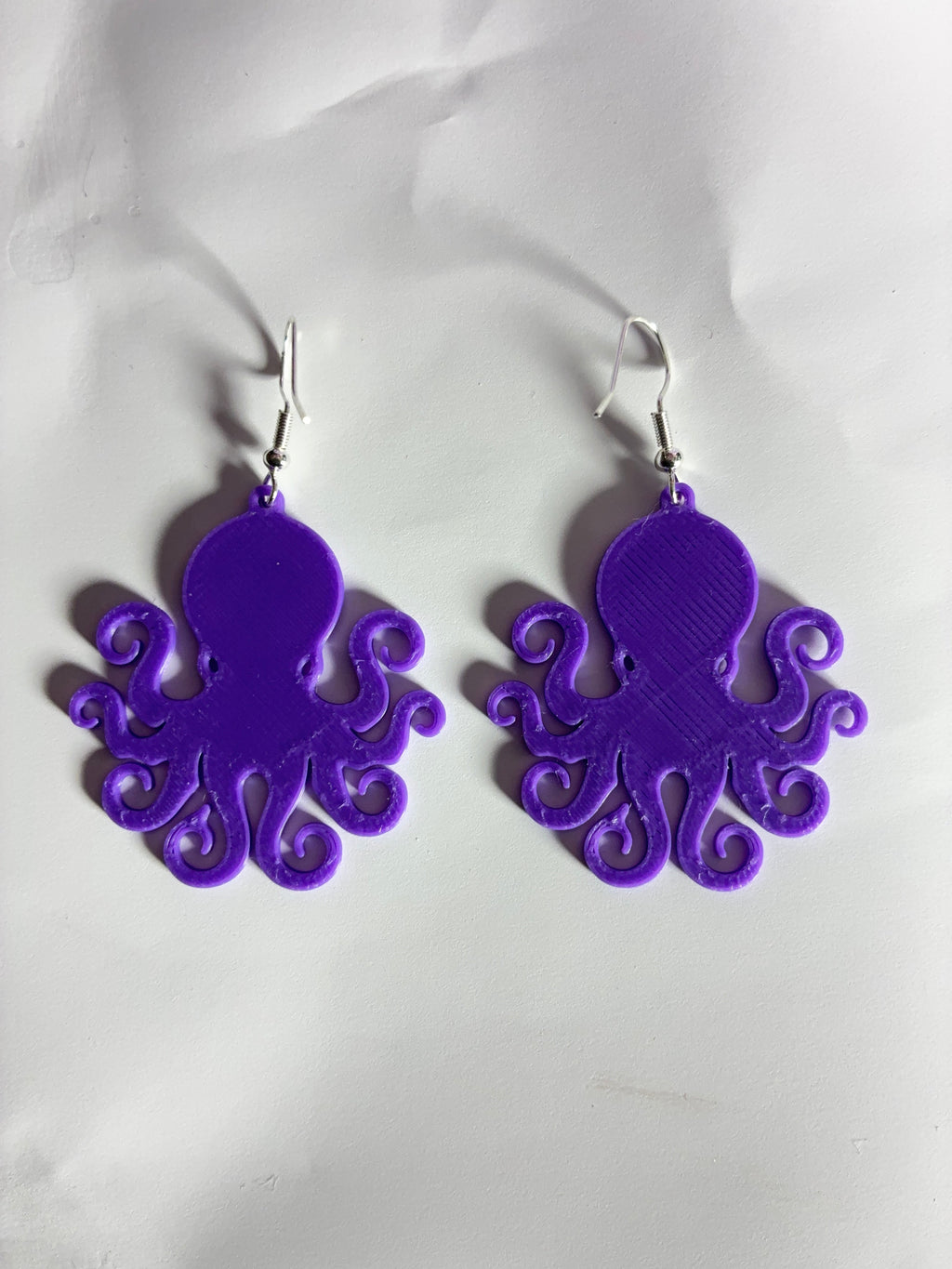 Glitter Purple Summer Earrings ￼