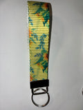 Yellow Sunflower Wristlet Keychain