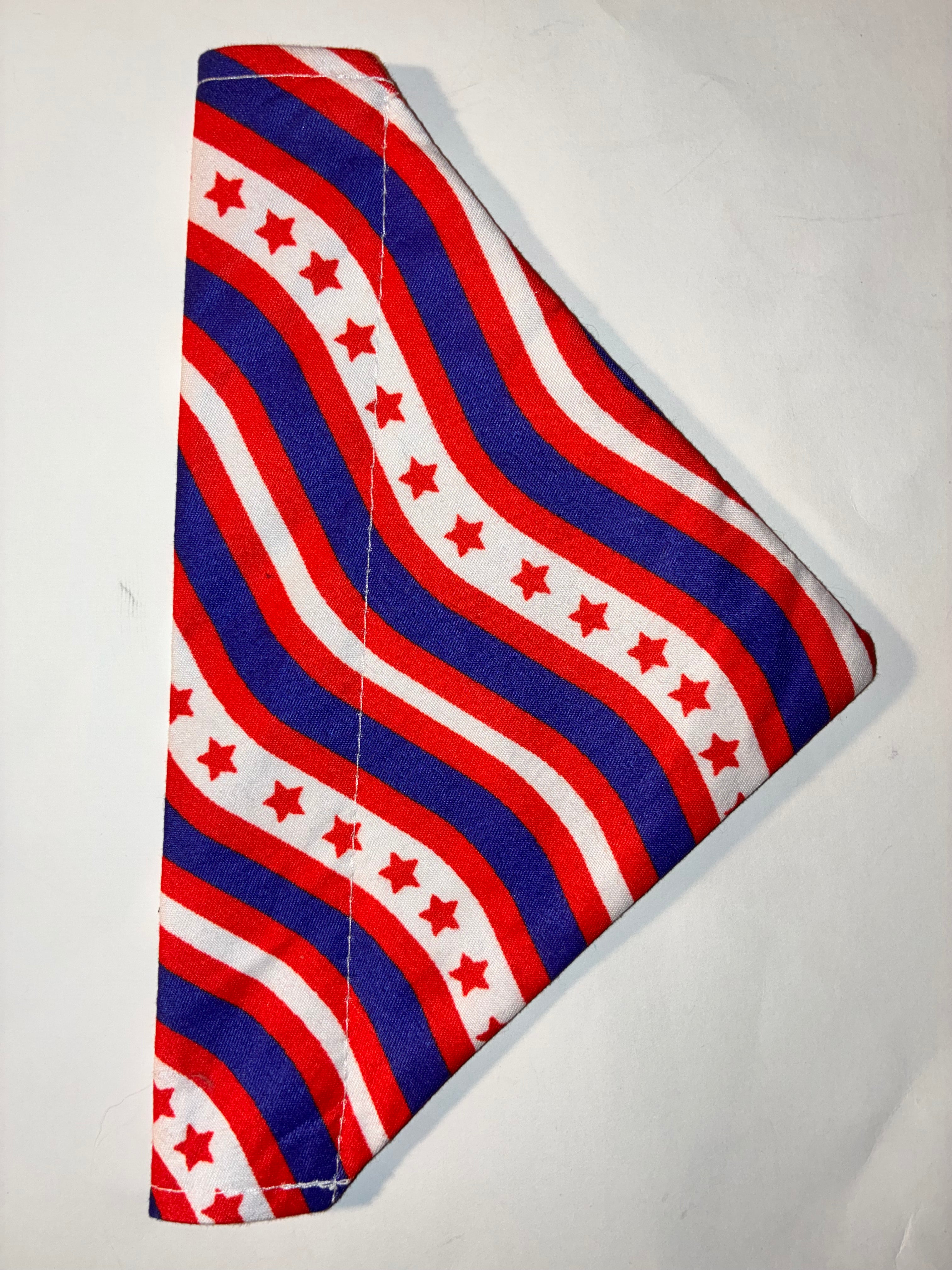 Patriotic Stripes Pet Bandana #3 - Size Small