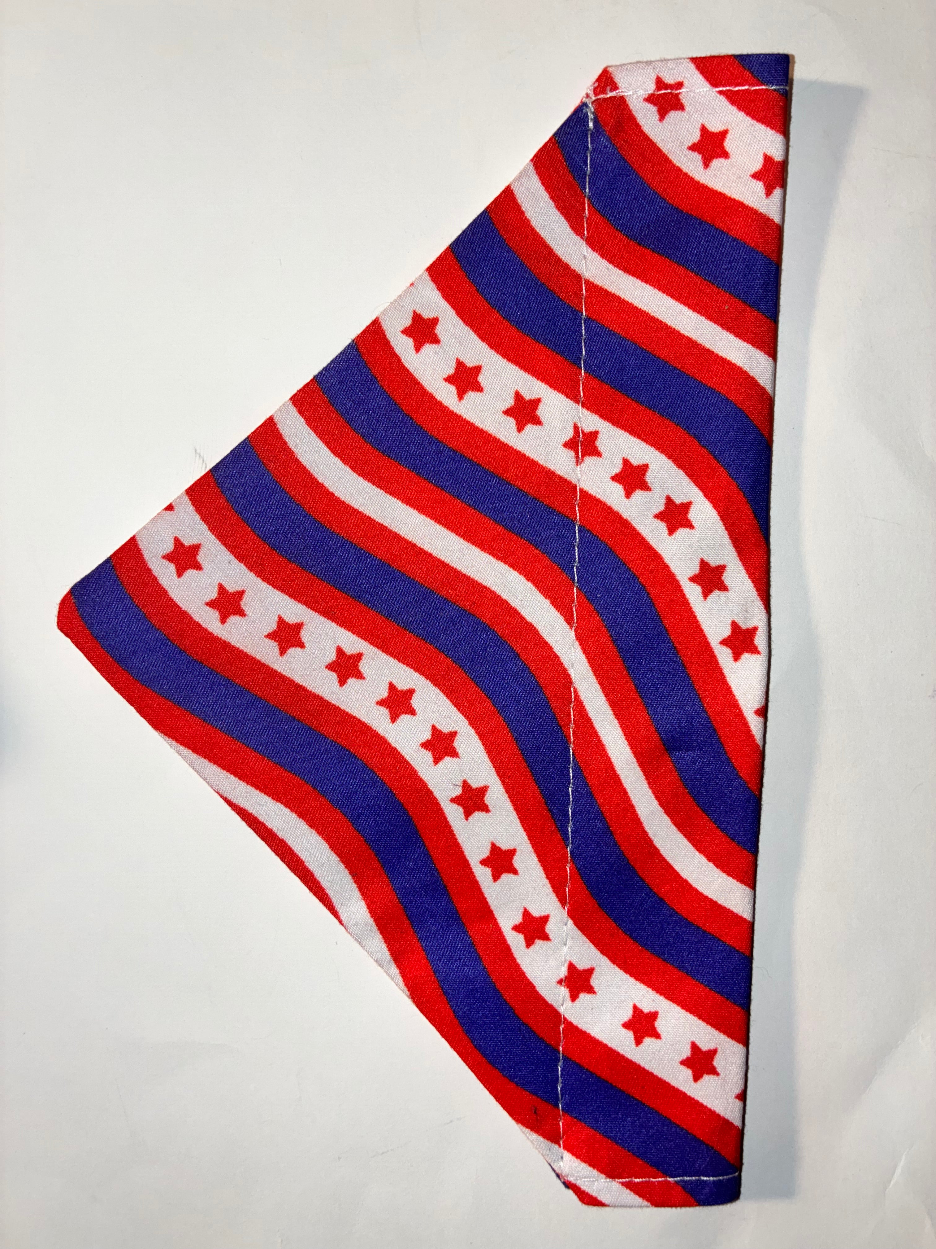 Patriotic Stripes Pet Bandana #3 - Size Small