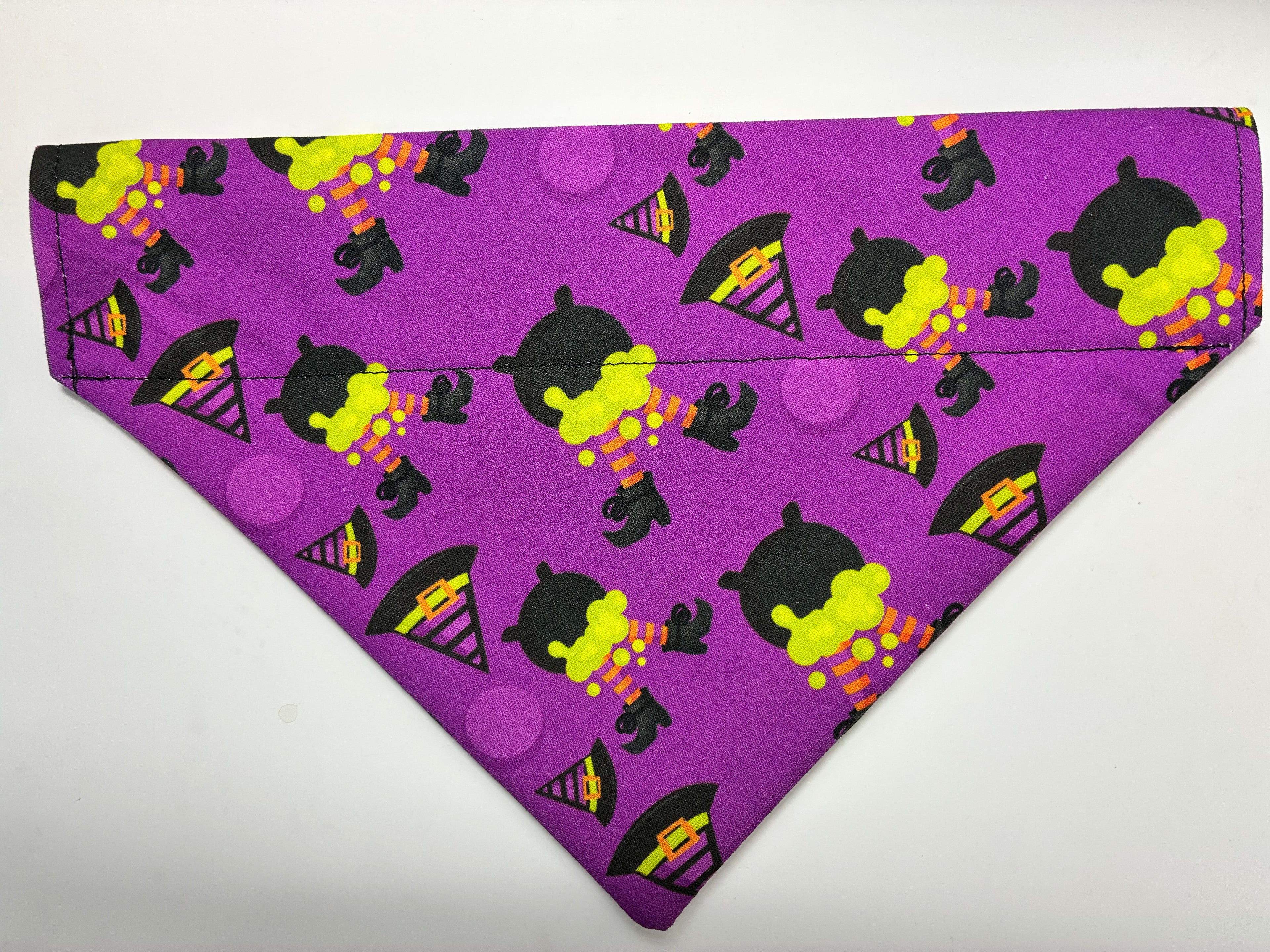 Purple Witch Pet Bandana - Size Medium