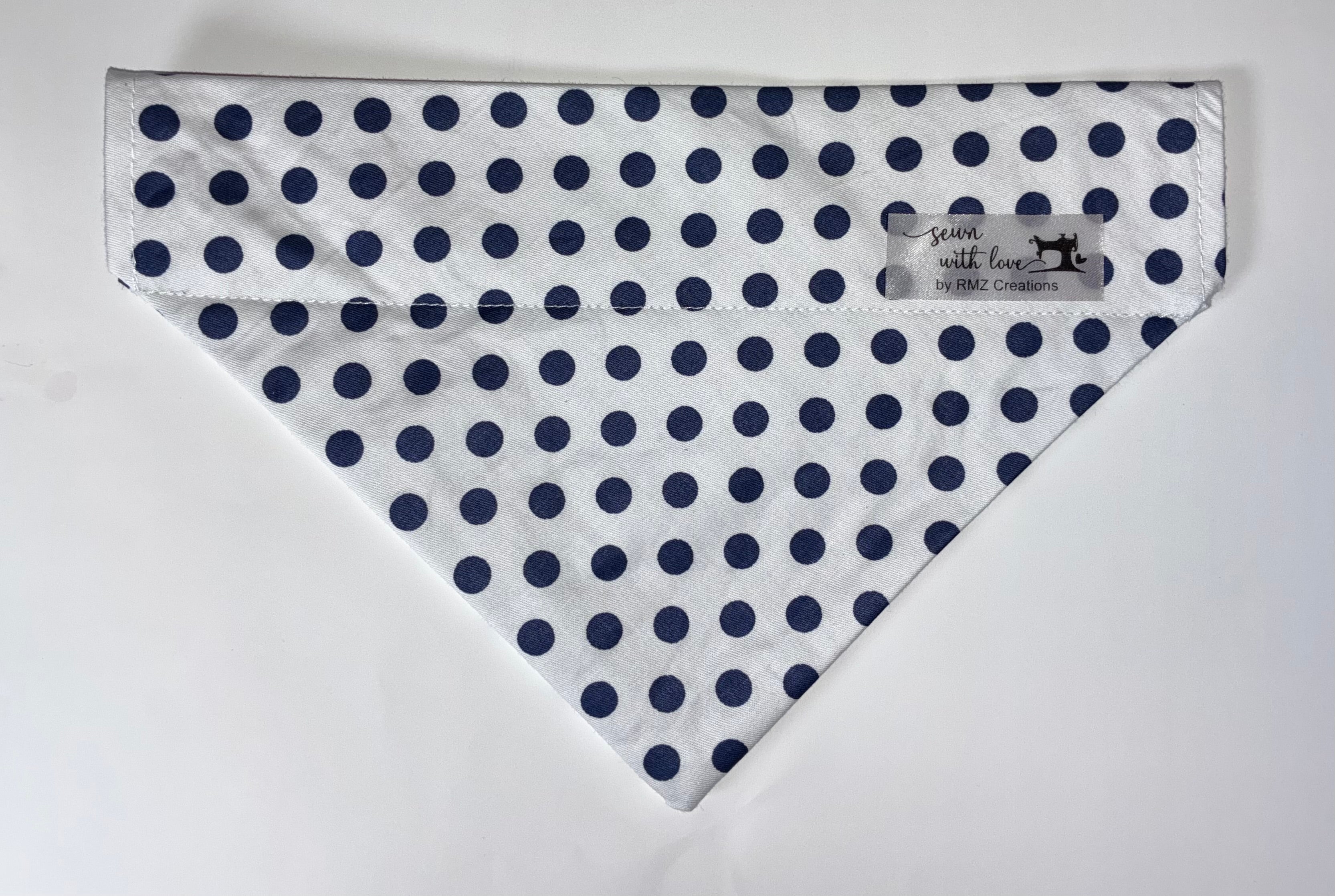 Polkadot Pet Bandanas - Size Medium