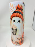 Pumpkin Spice Ghost 20 Oz Tumbler With Lid And Straw