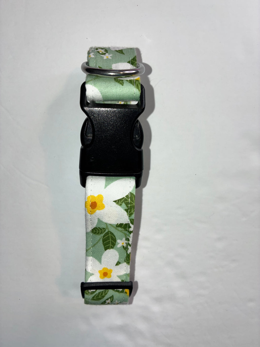 Green Flower Small Pet Collar