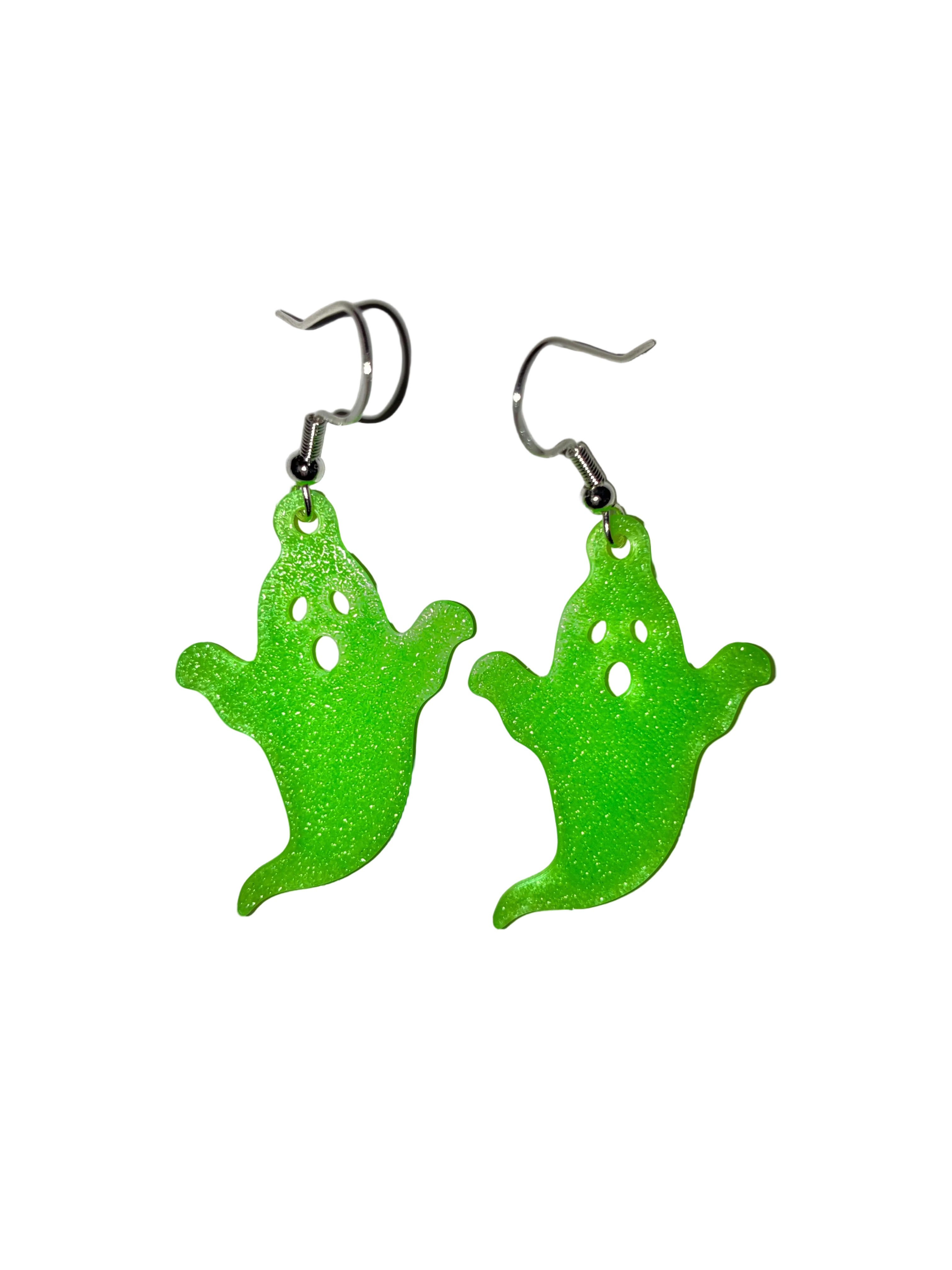 🎃 Glow-in-the-Dark Halloween Earrings - Ghost 👻✨