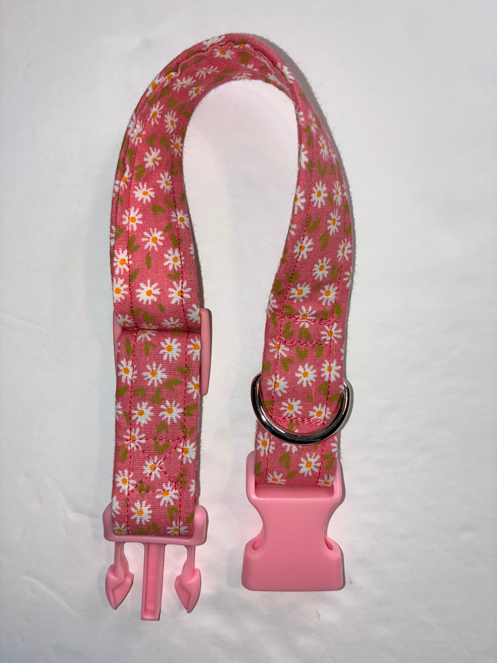 Pink Flower Small Pet Collar