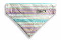 Striped Easter Pet Bandana- Size Medium