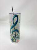 Music Floral Tumbler
