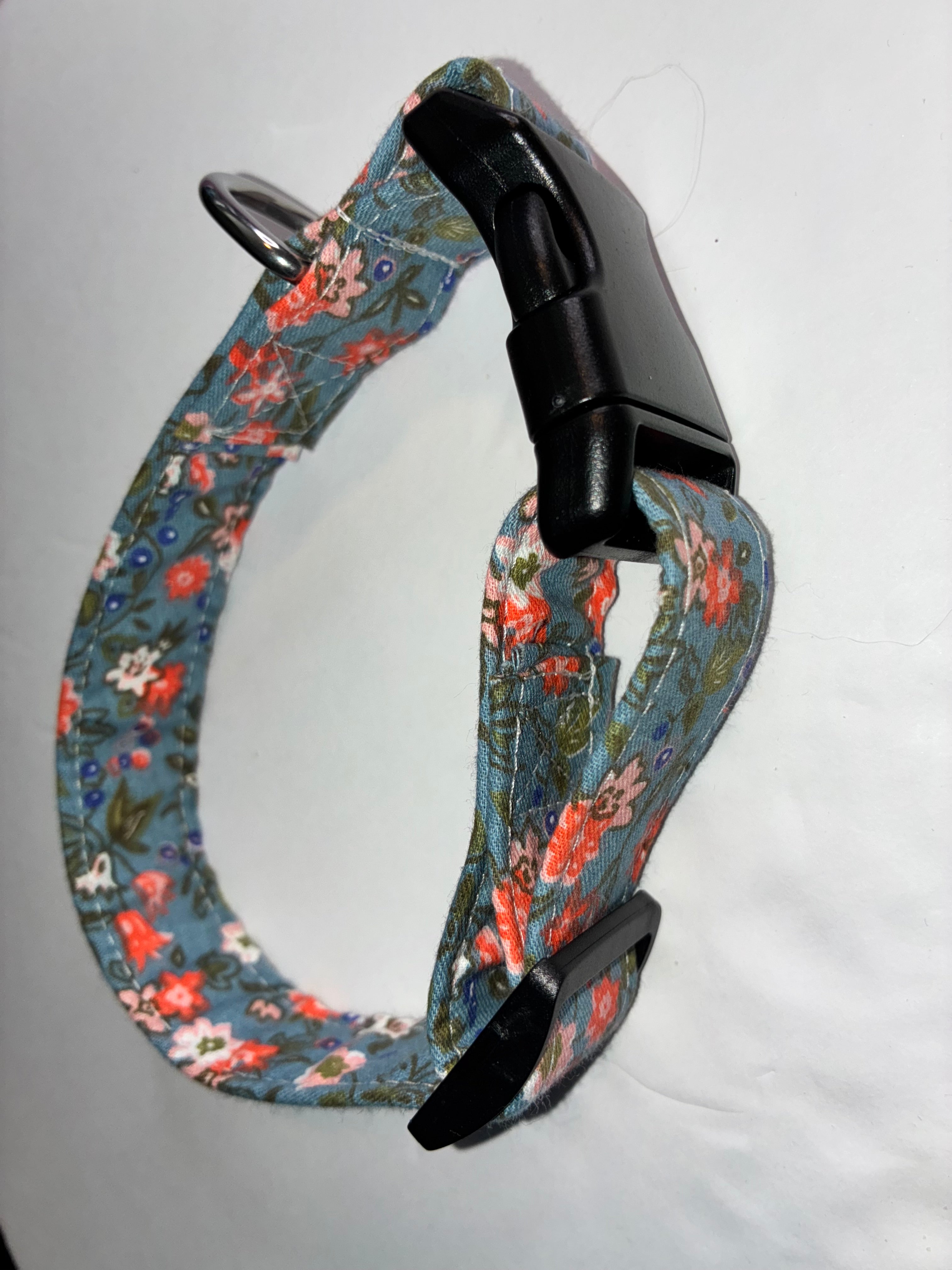 Blue Flower Small Pet Collar