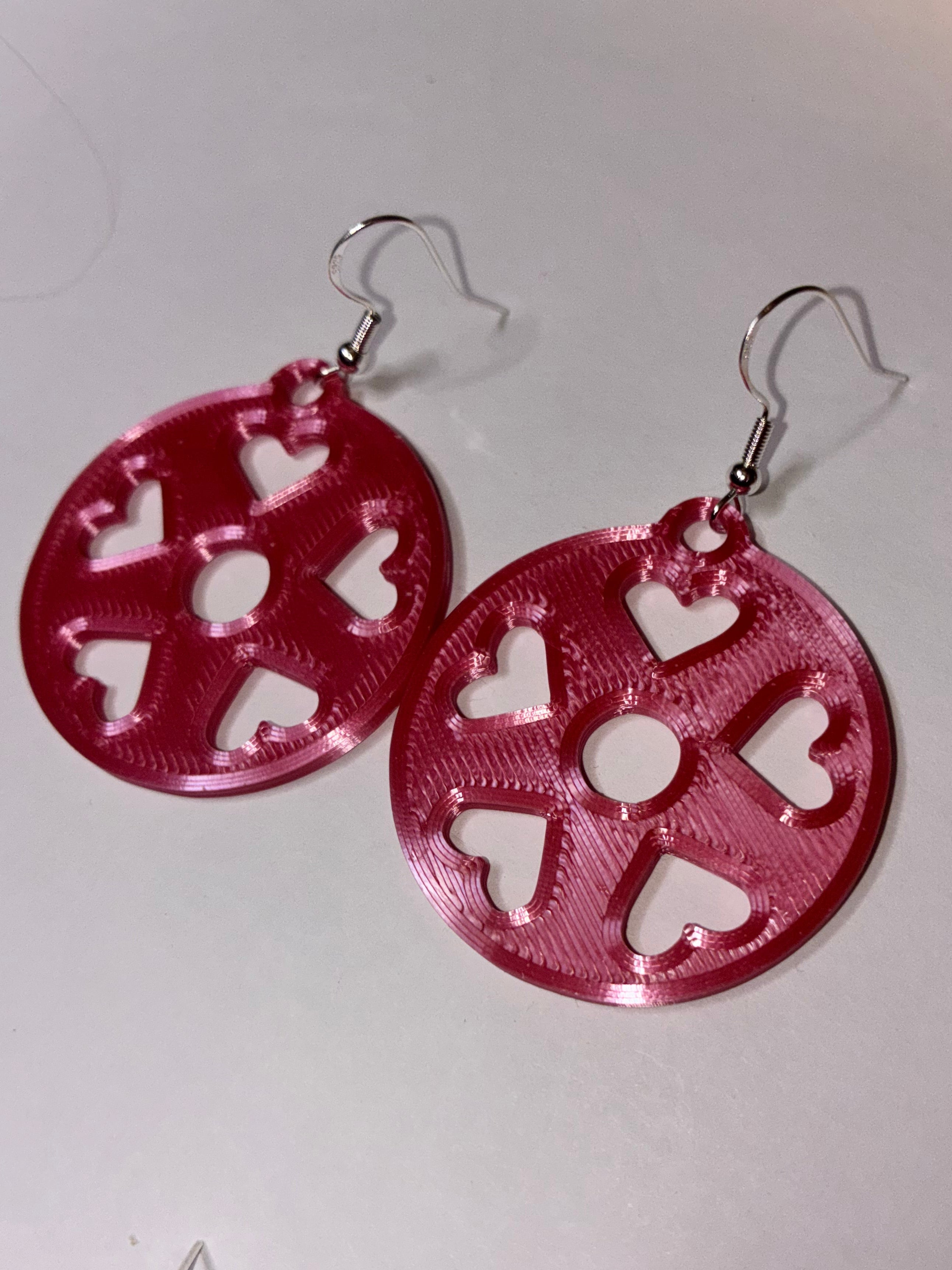 Valentine’s Day Silk Pink Earrings | Hypoallergenic & Durable