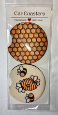 Bee #1 car coasters