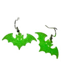 🎃 Glow-in-the-Dark Halloween Earrings - Bat 👻✨