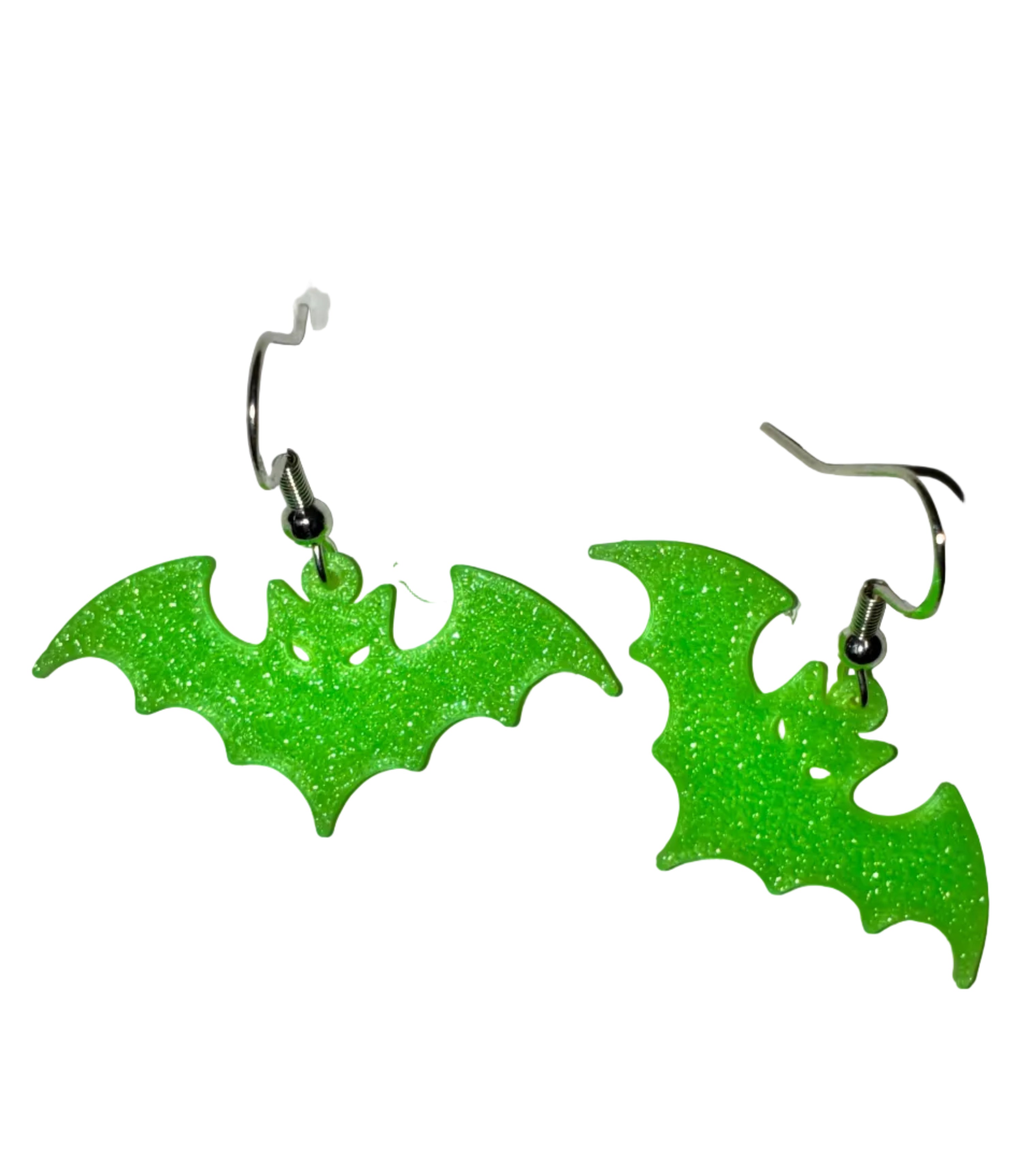 🎃 Glow-in-the-Dark Halloween Earrings - Bat 👻✨