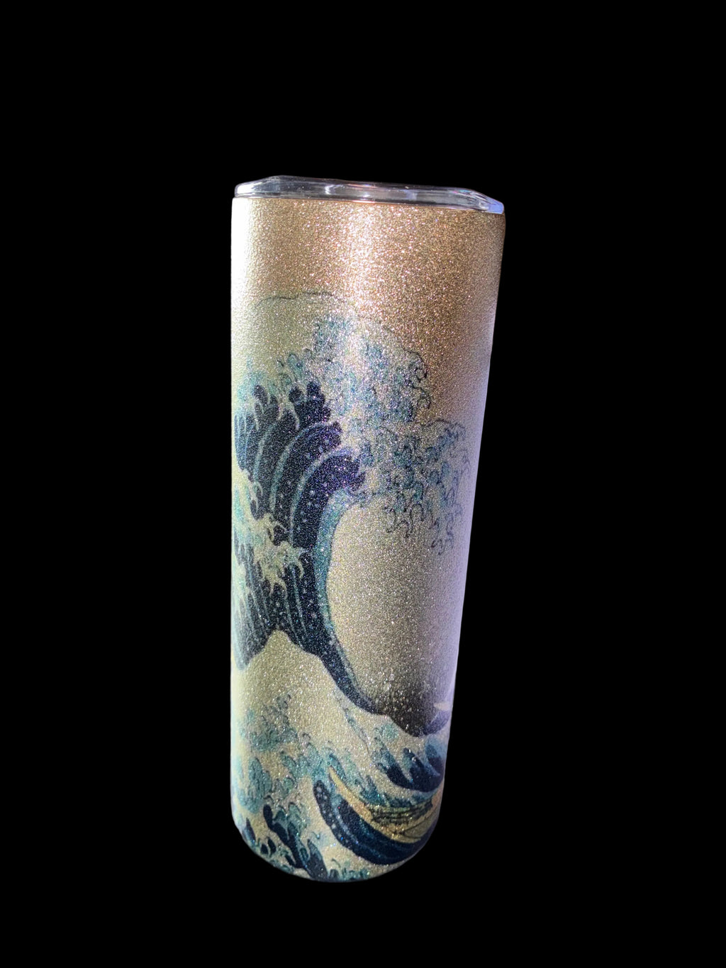 Great Wave Glitter Tumbler