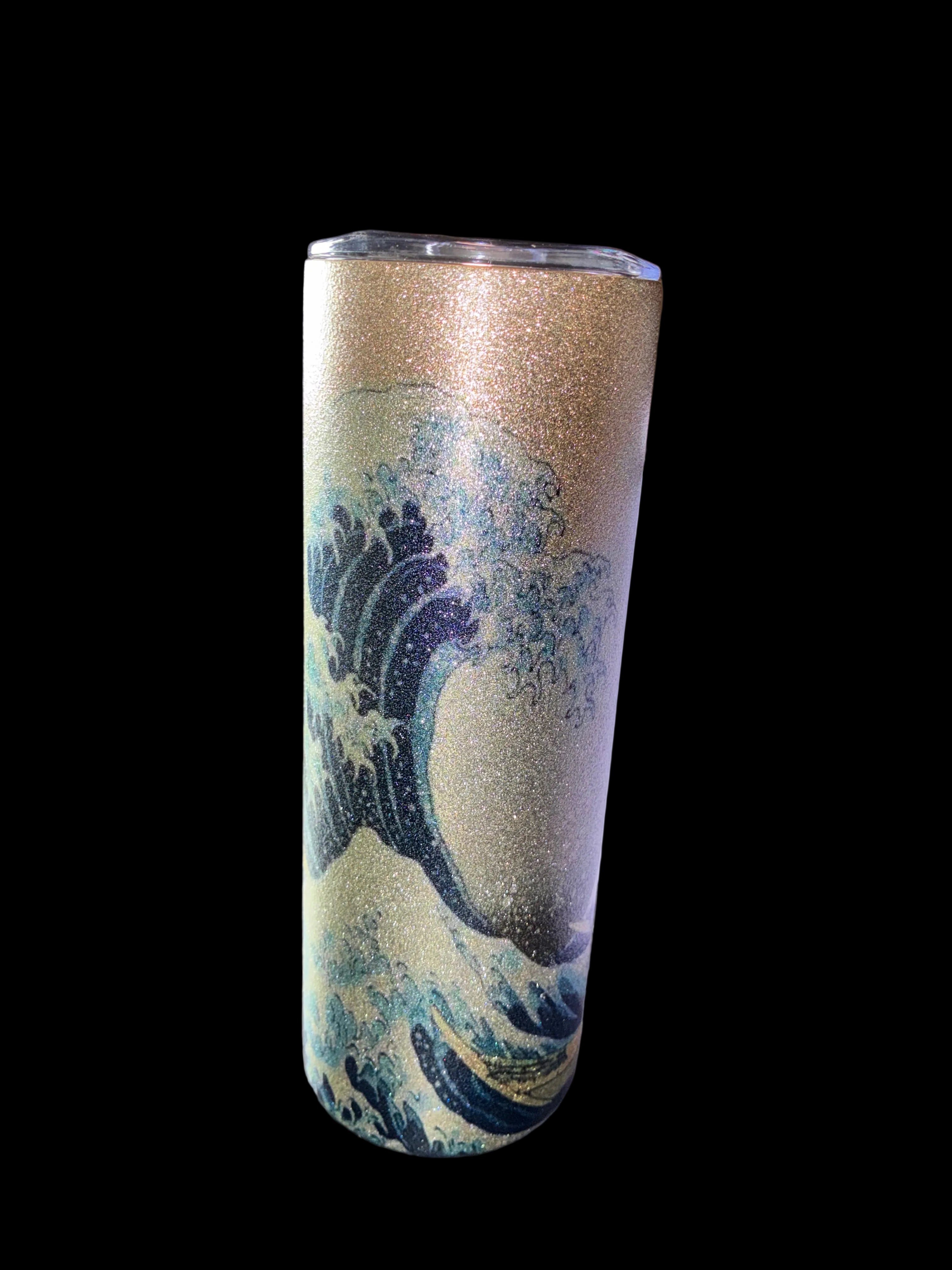Great Wave Glitter Tumbler