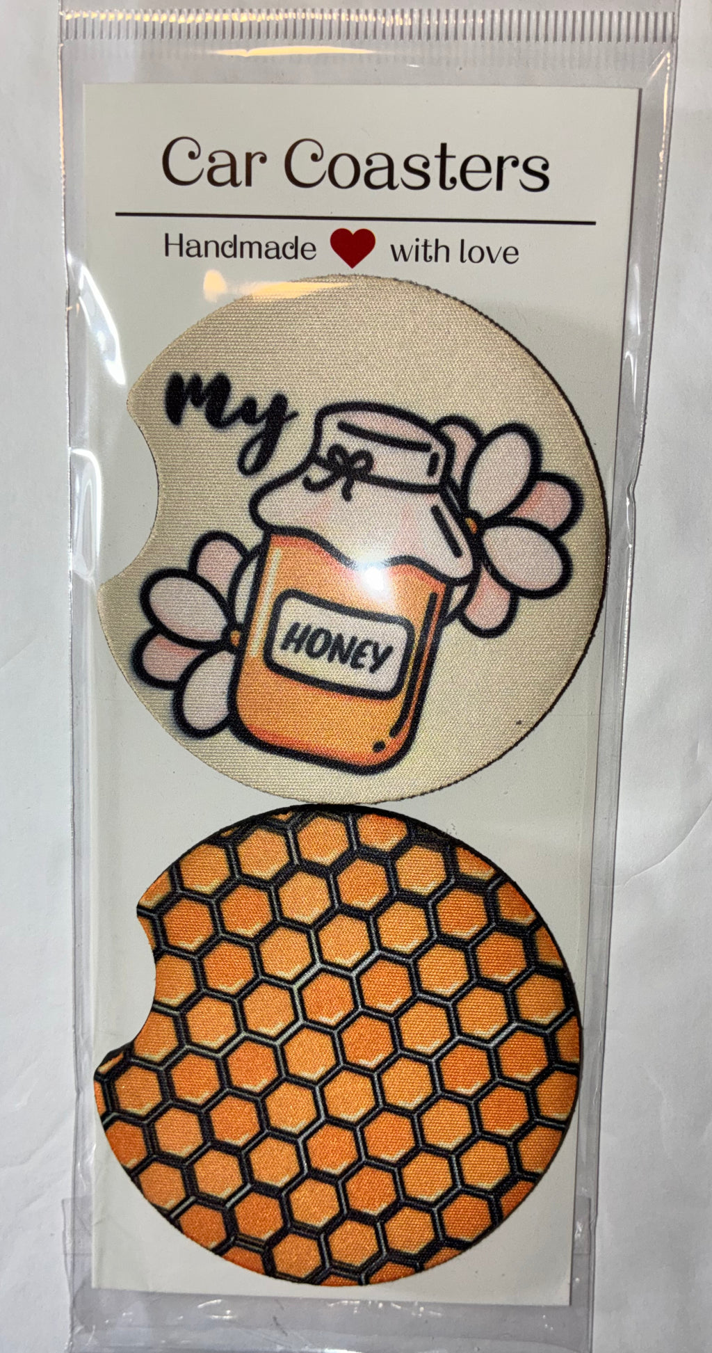 Bee #3 car coasters