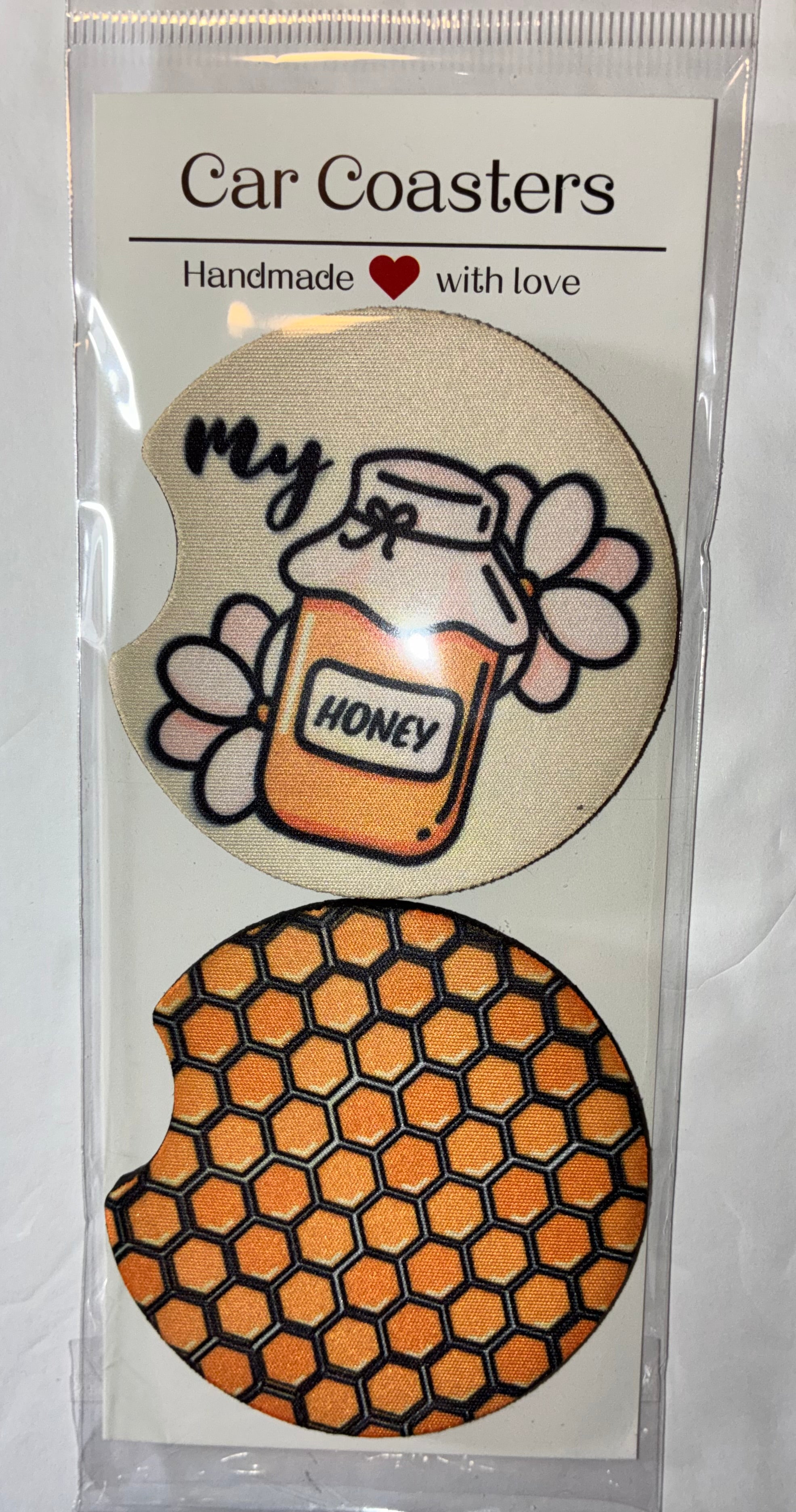 Bee #3 car coasters