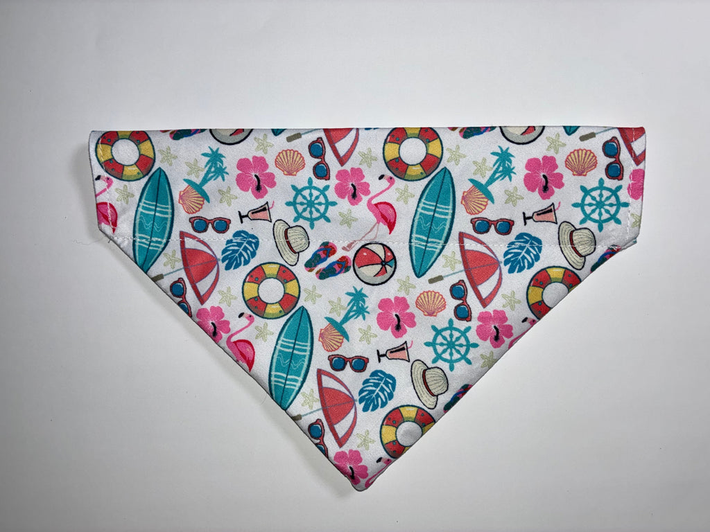 Summer Beach Pet Bandanas - Size Medium