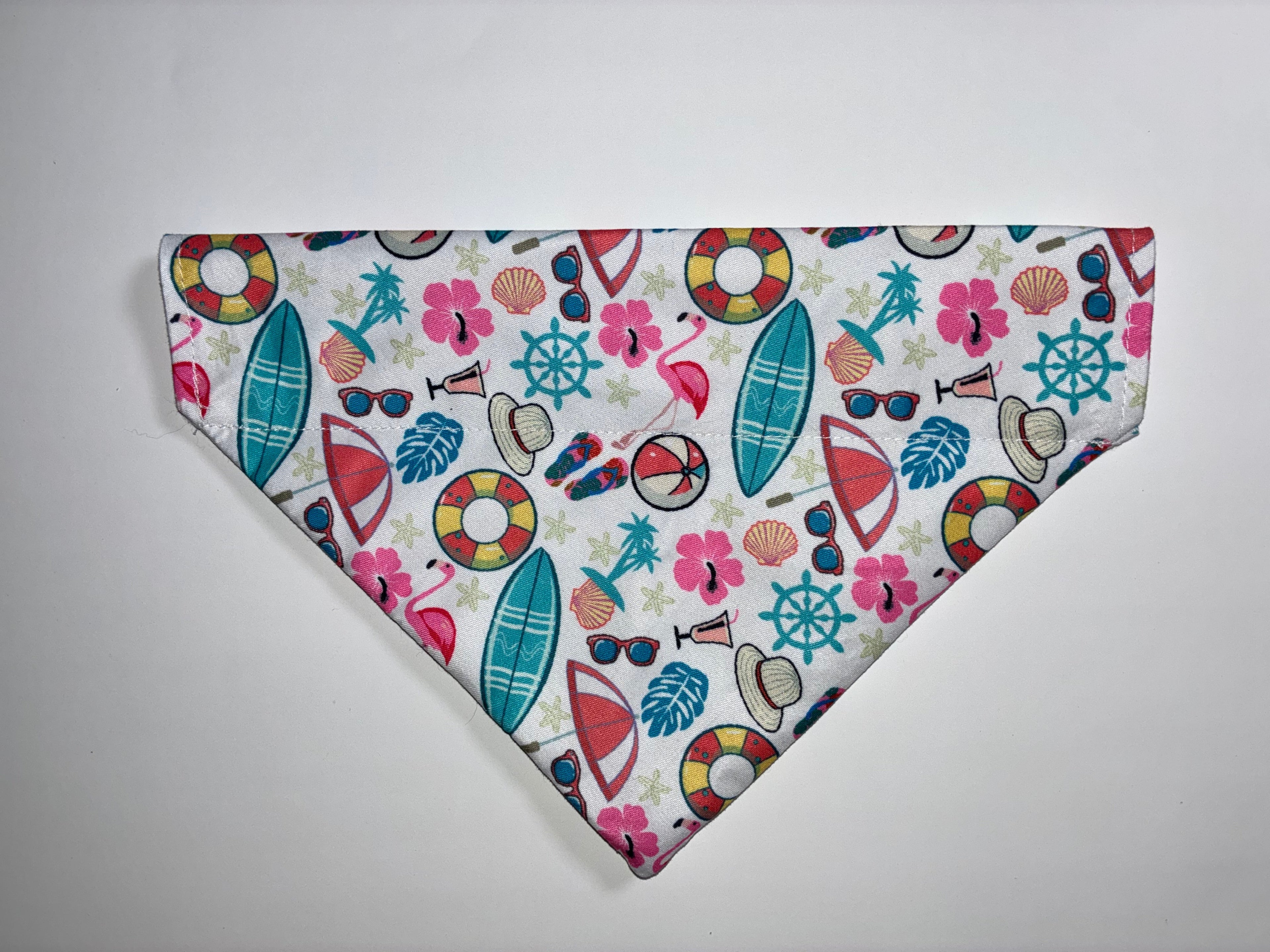 Summer Beach Pet Bandanas - Size Medium