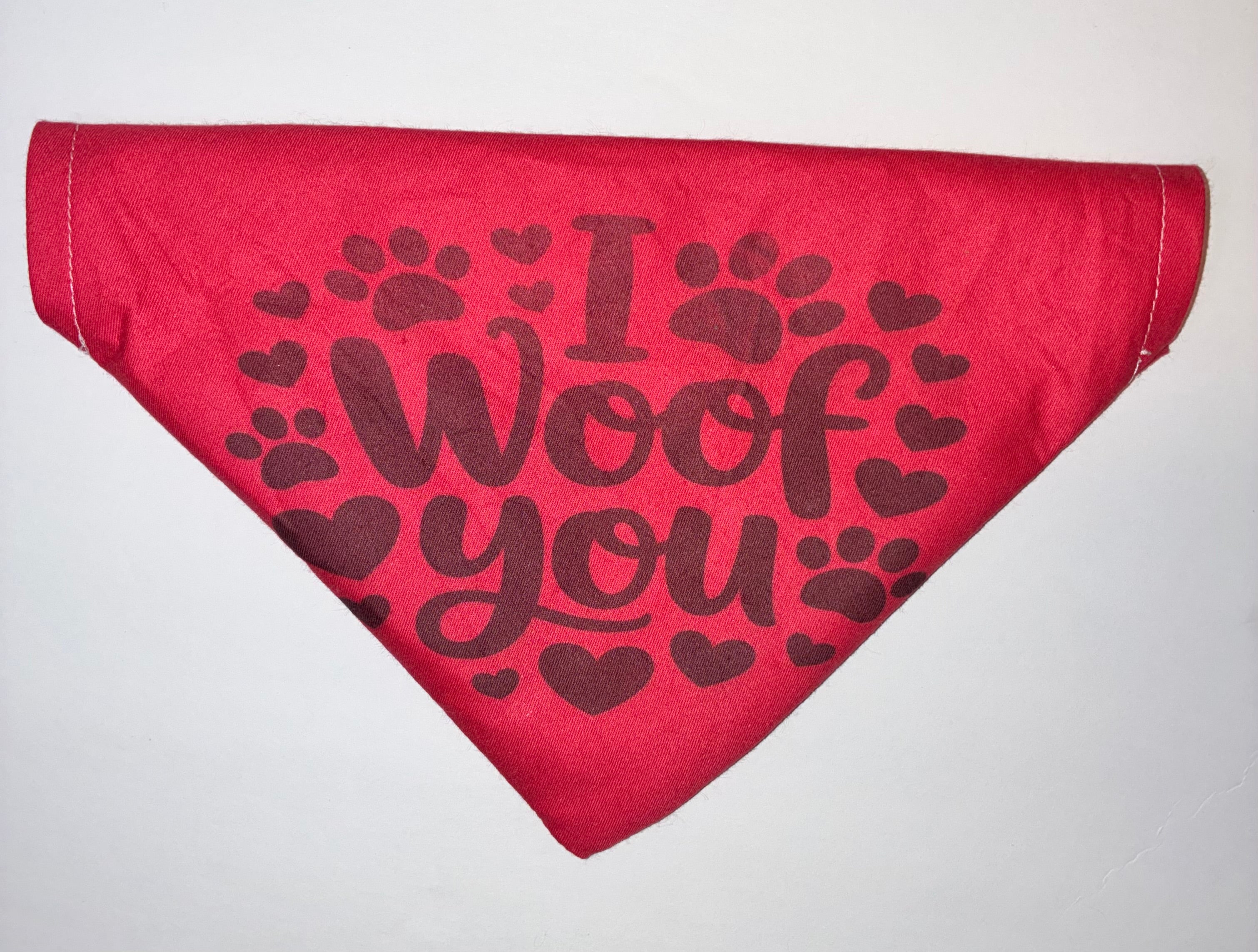 ‘I Woof You’ Pet Bandana