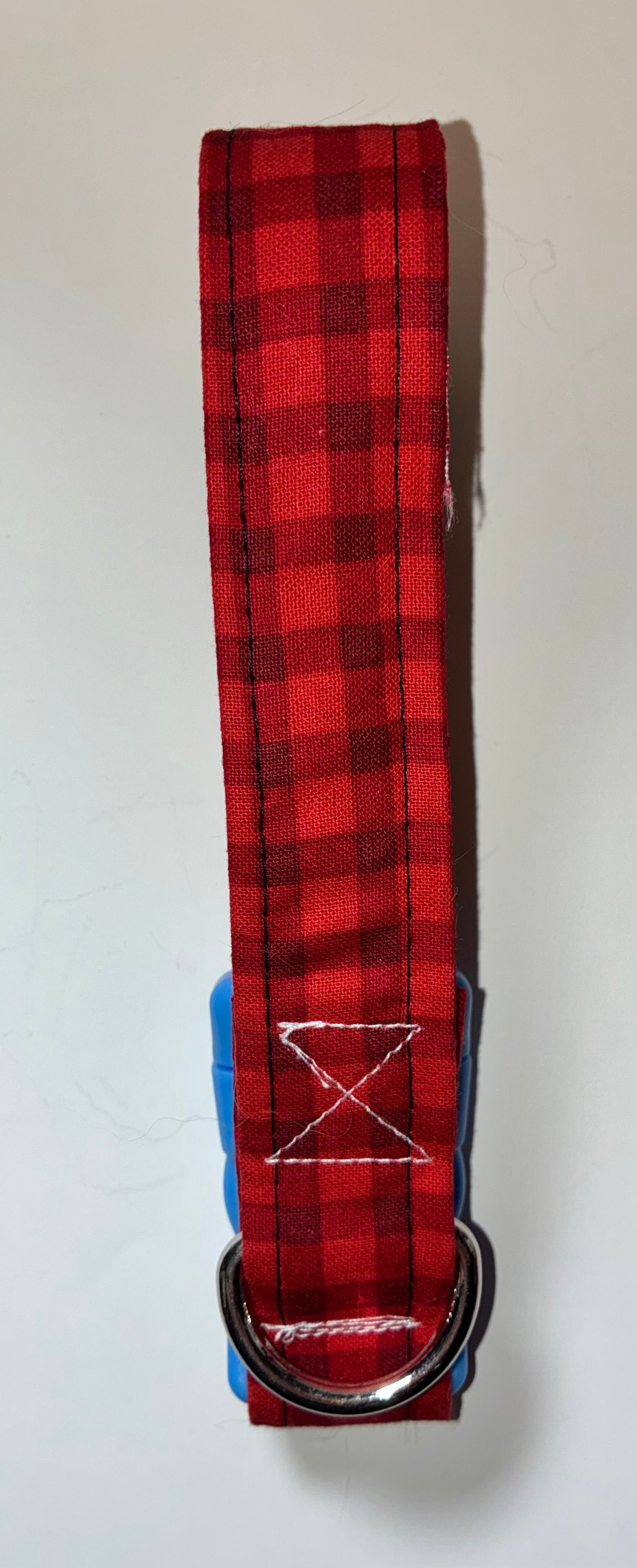 Red Plaid Small Pet Collar