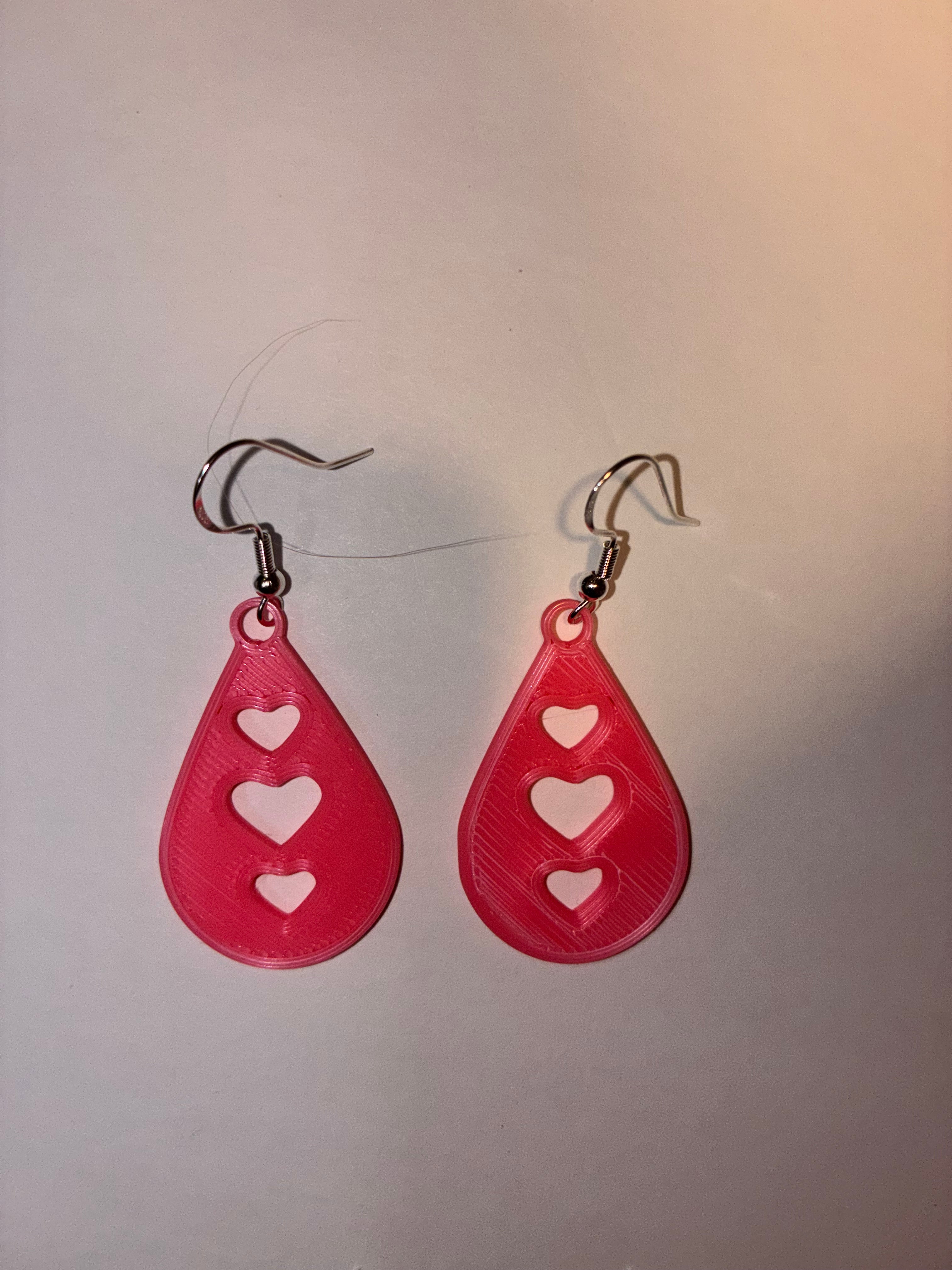 Valentine’s Day Light Pink Earrings | Hypoallergenic & Durable
