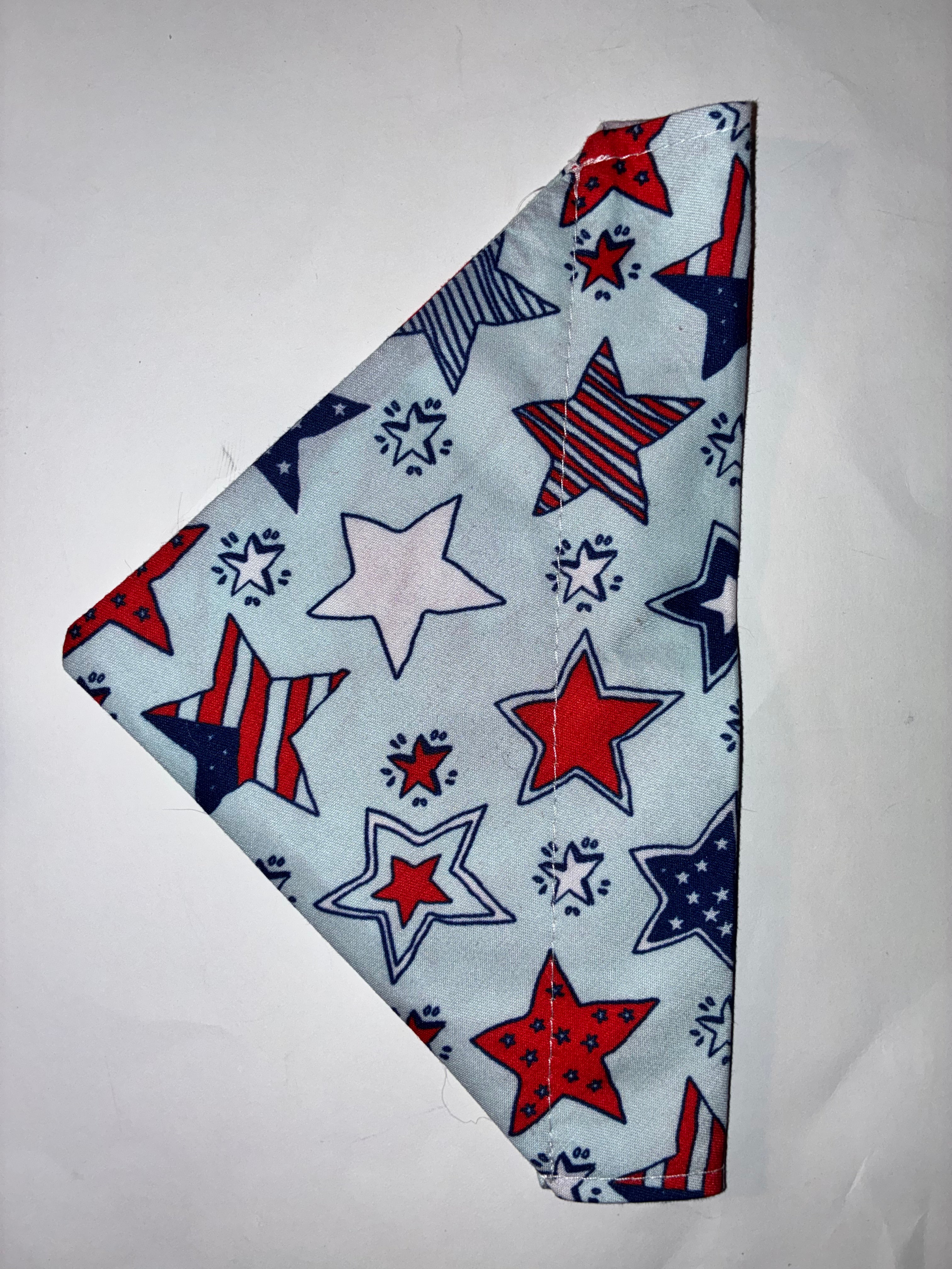 Patriotic Stars Pet Bandana #6 - Size Small