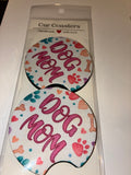 Dog mom car coasters