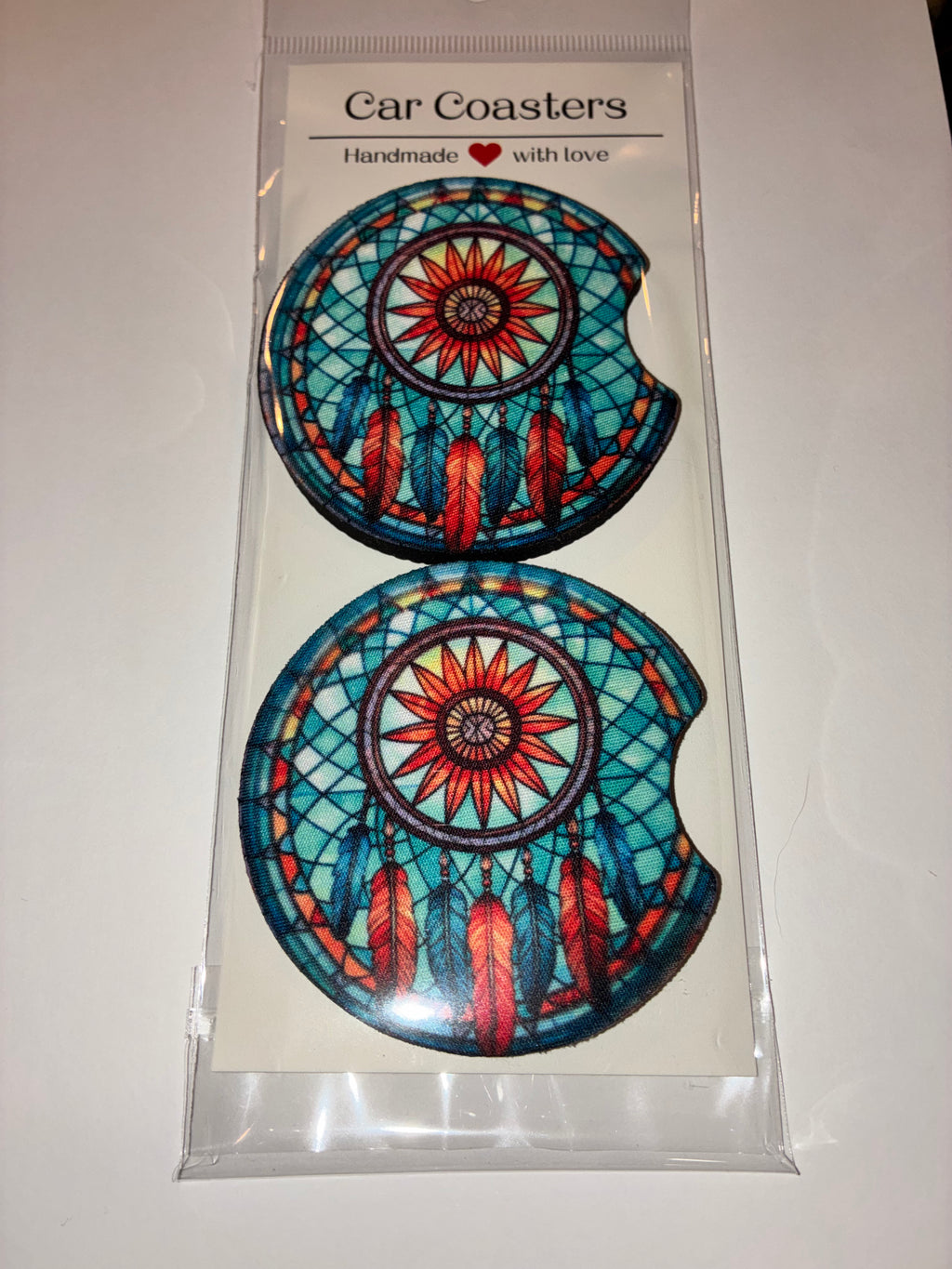 Dreamcatcher car coasters