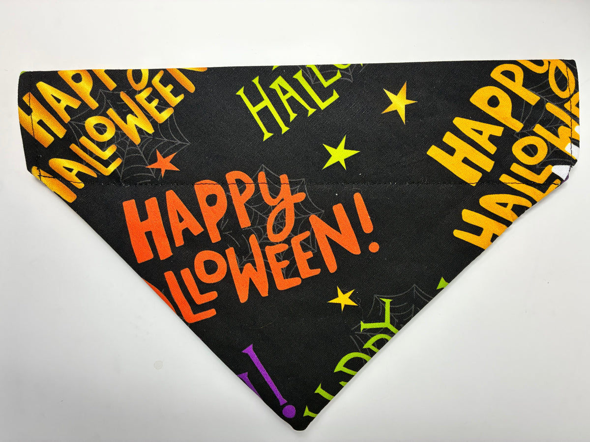 Happy Halloween Pet Bandana - Size Medium