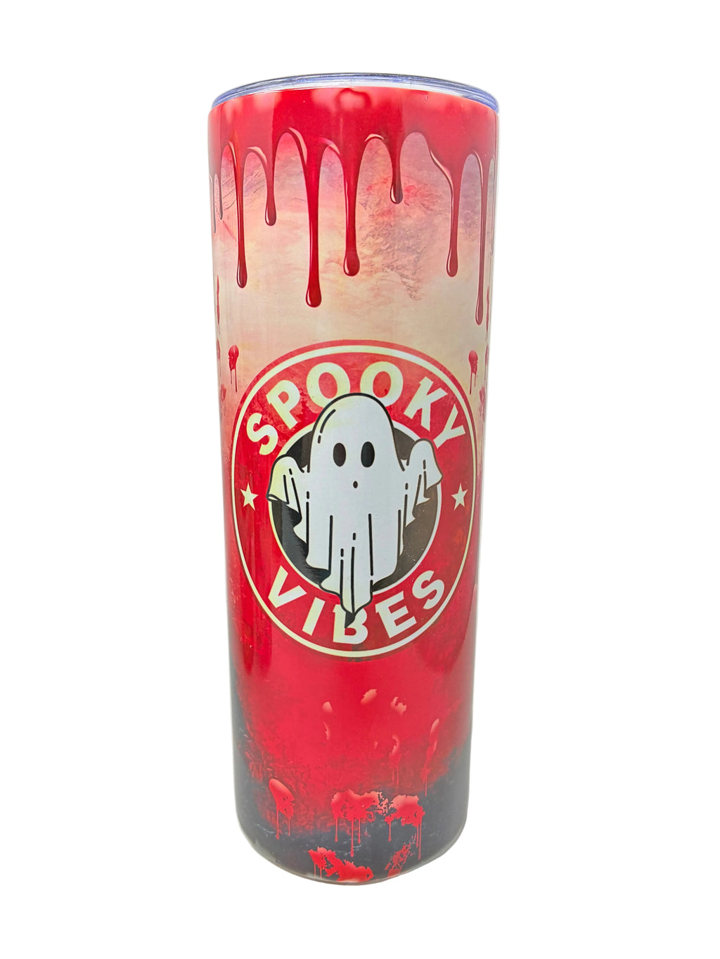 Spooky Vibes 20 Oz Tumbler With Lid And Straw