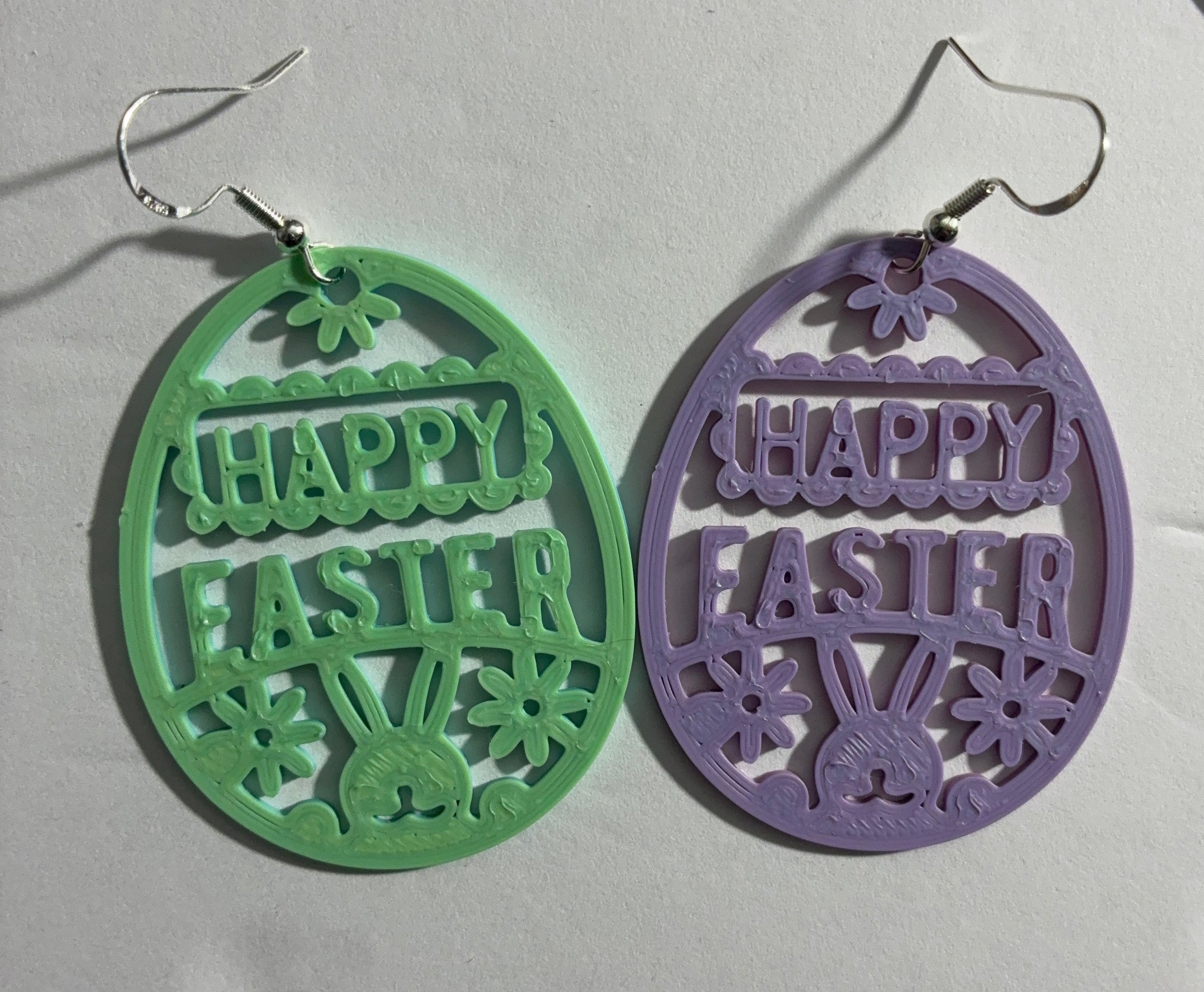 Easter Earrings 🐥 - Flower Bunny
