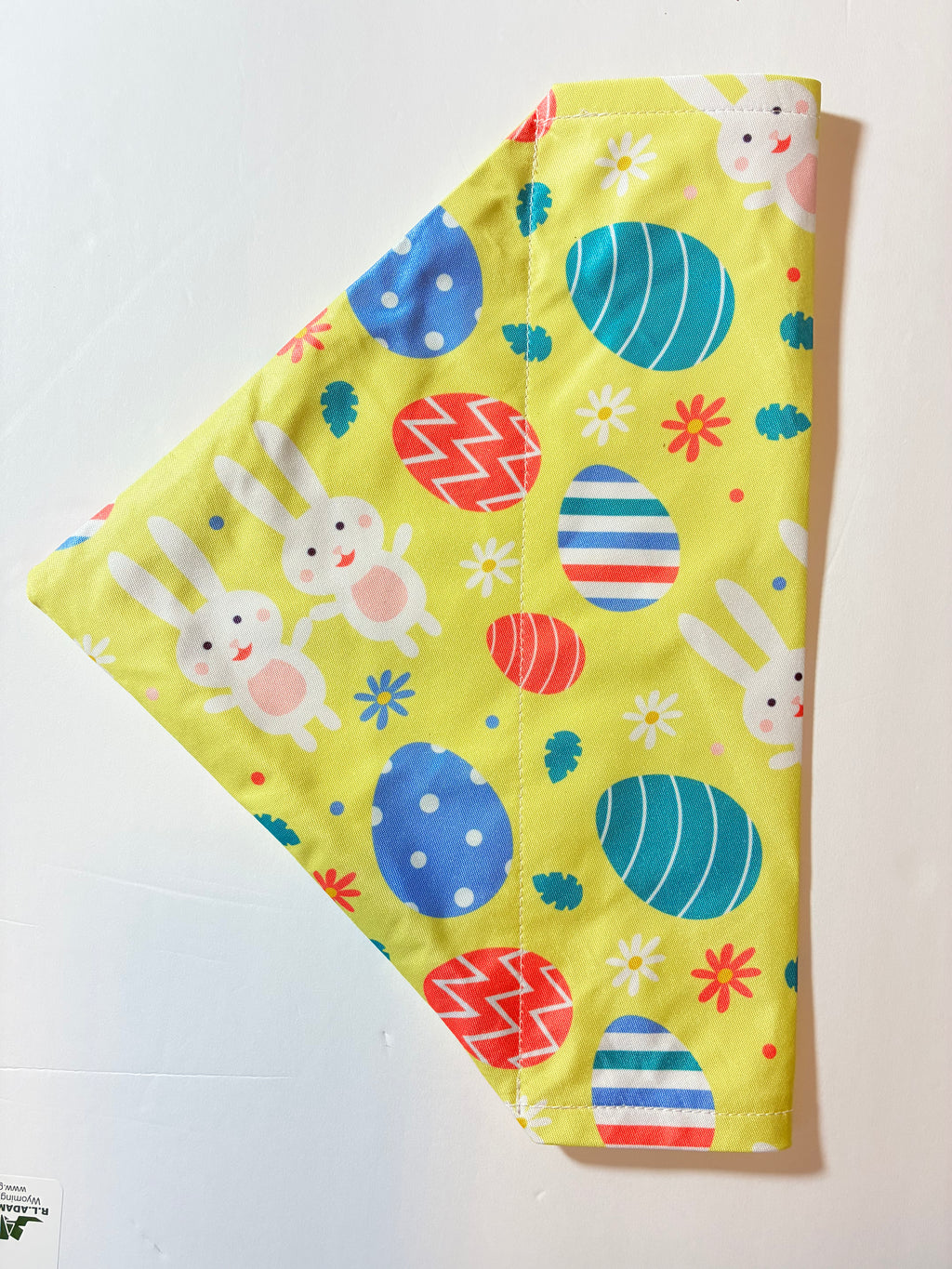 Yellow Easter Pet Bandana - Size Large