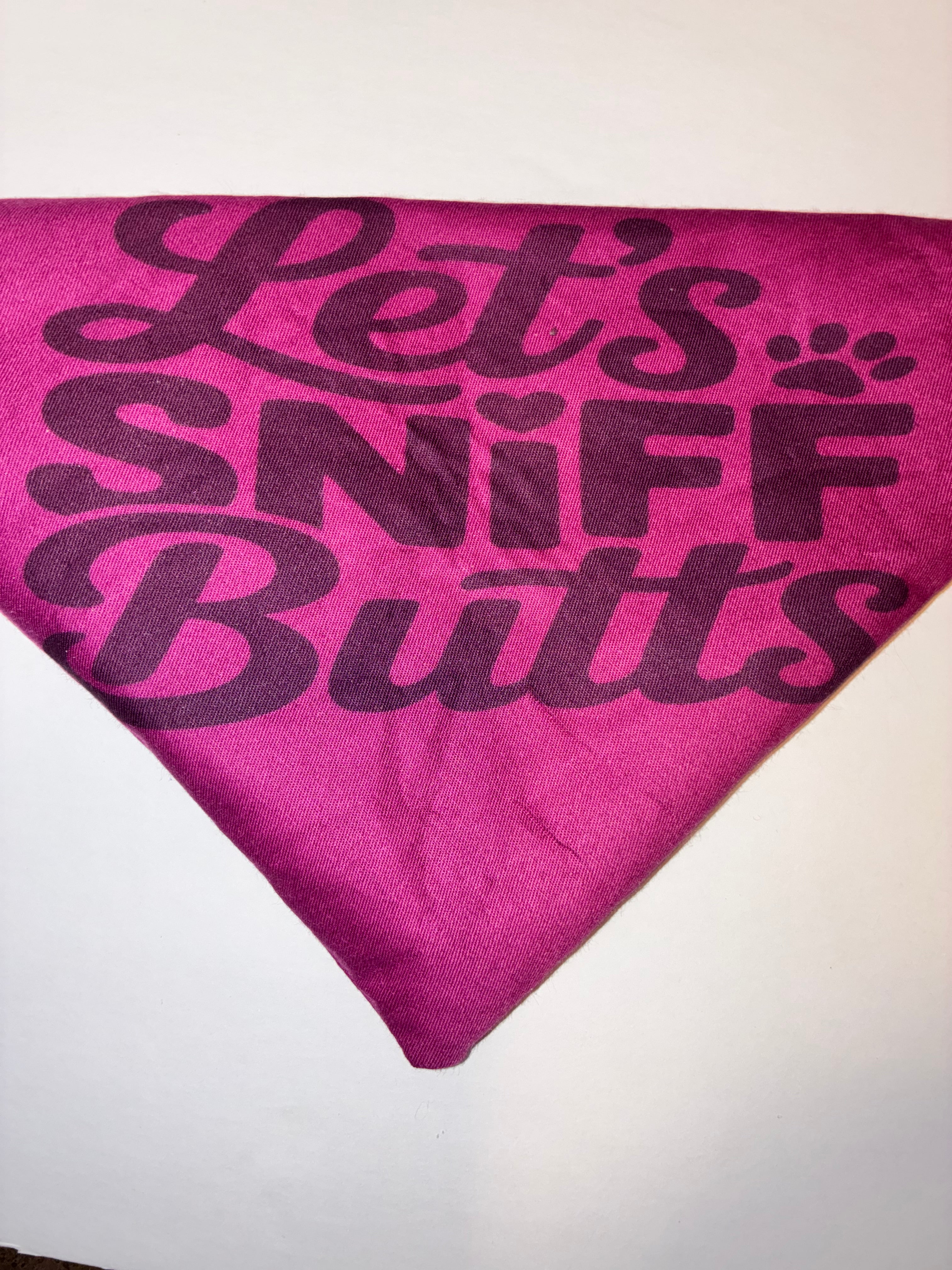 ‘Let’s Sniff Butts’ Pet Bandana