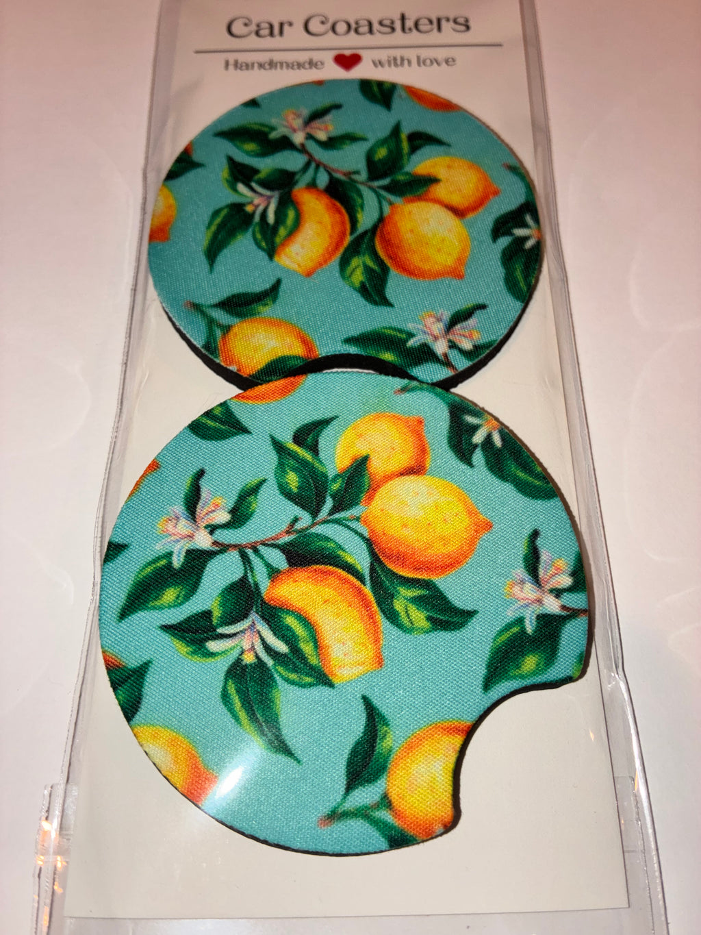 Lemon car coasters