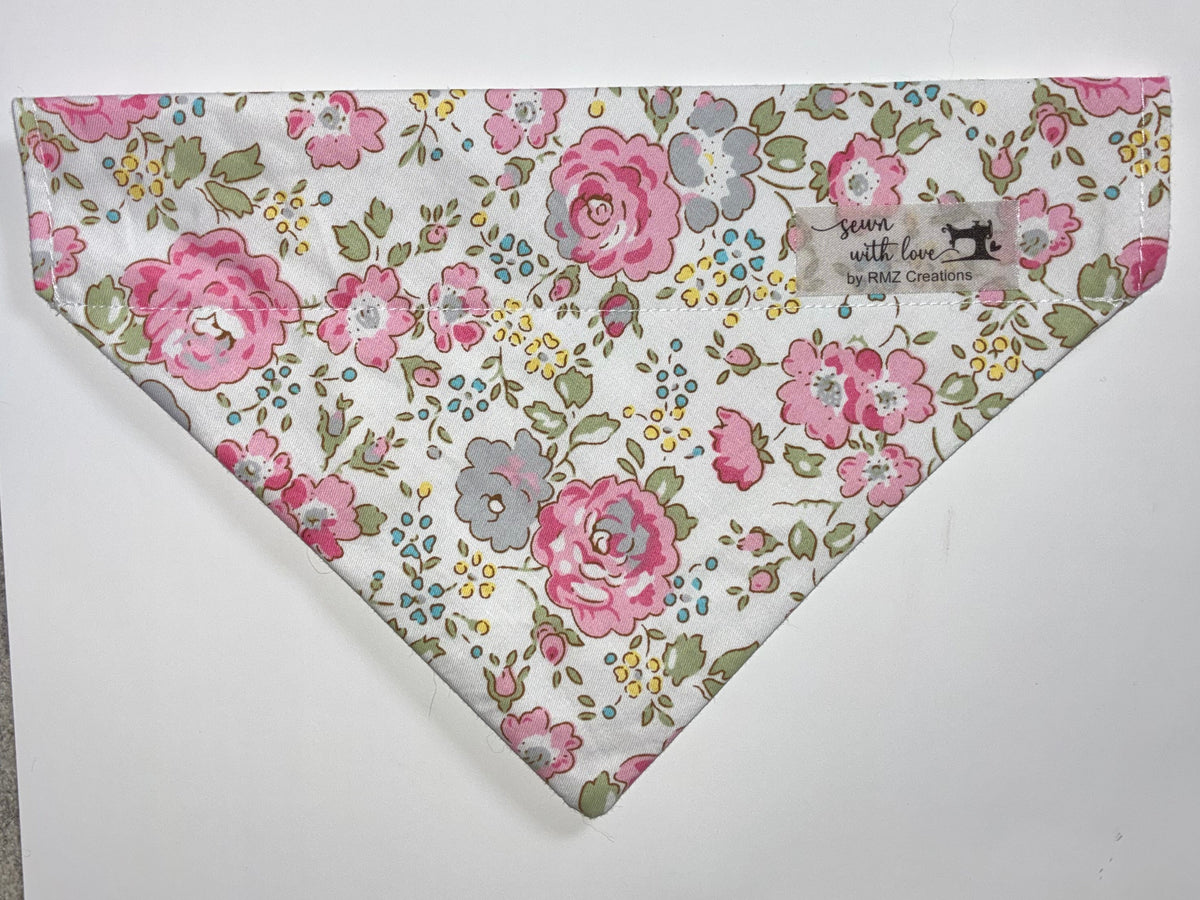 Summer Floral Pet Bandanas - Size Medium