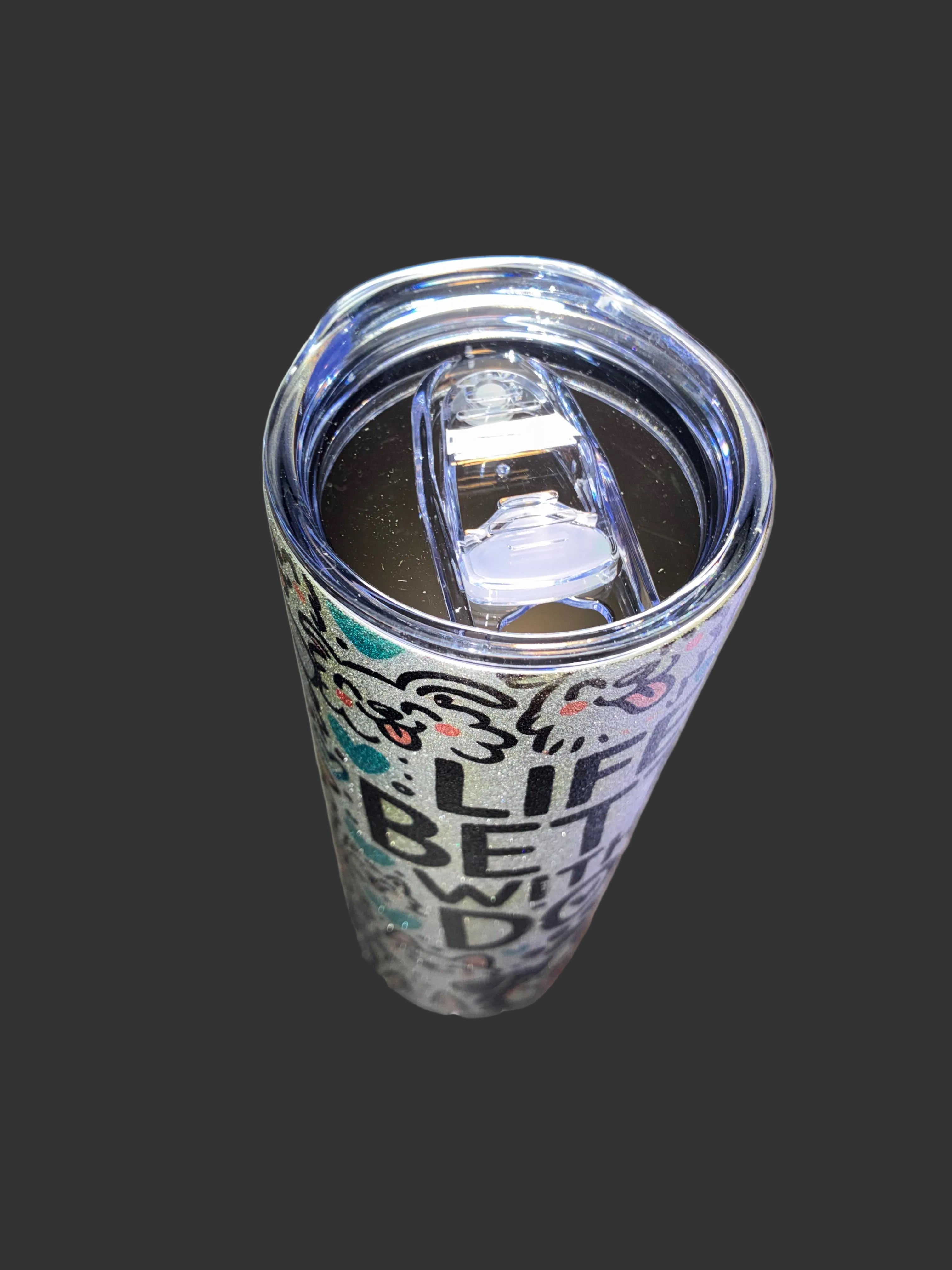 Dog Glitter Tumbler
