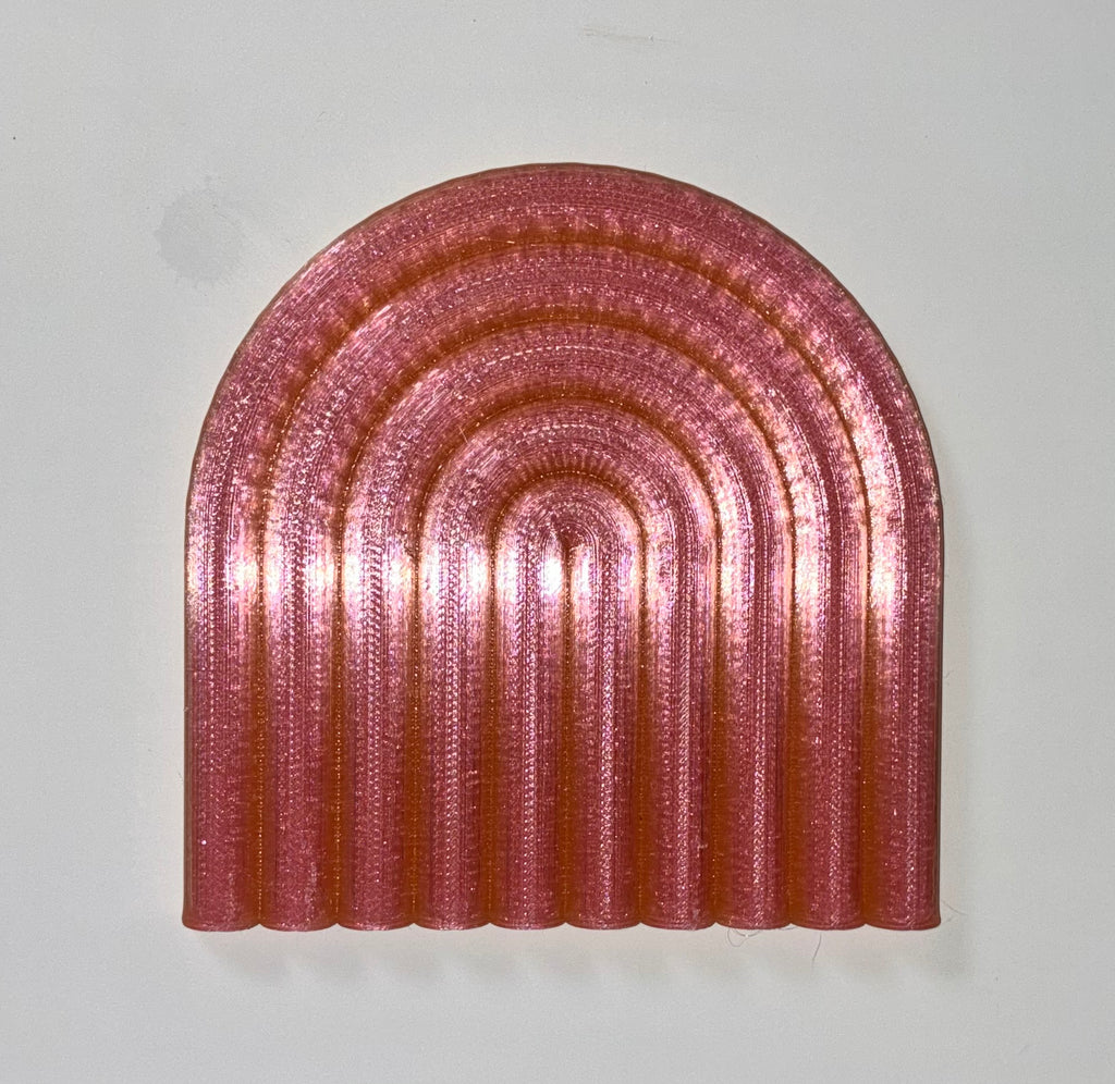 3-D Printed Rainbow Coaster