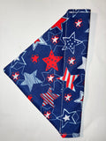 Patriotic Stars Pet Bandana #1 - Size Small